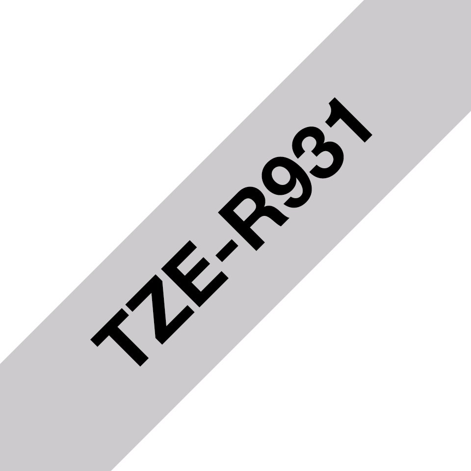 Brother TZe-R931 - Satinata - nero su argento …