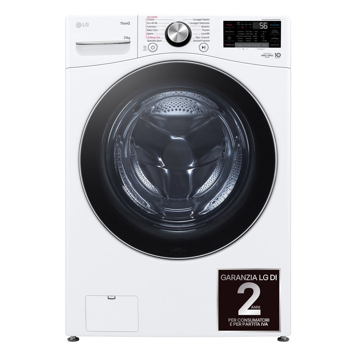 LG Lavatrice capacità XL 20kg AI DD™ Serie …