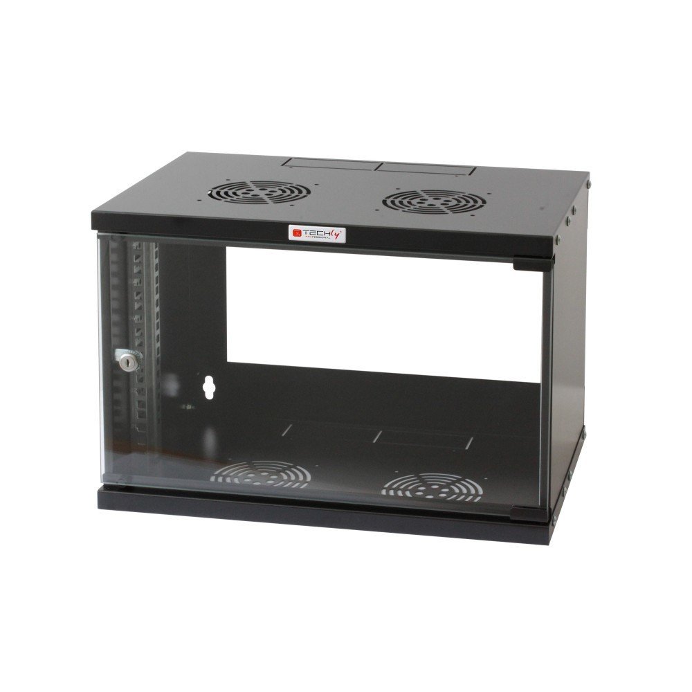 Techly I-CASE EL-1006B45 Armadio a muro 6U 60/45 eco bl