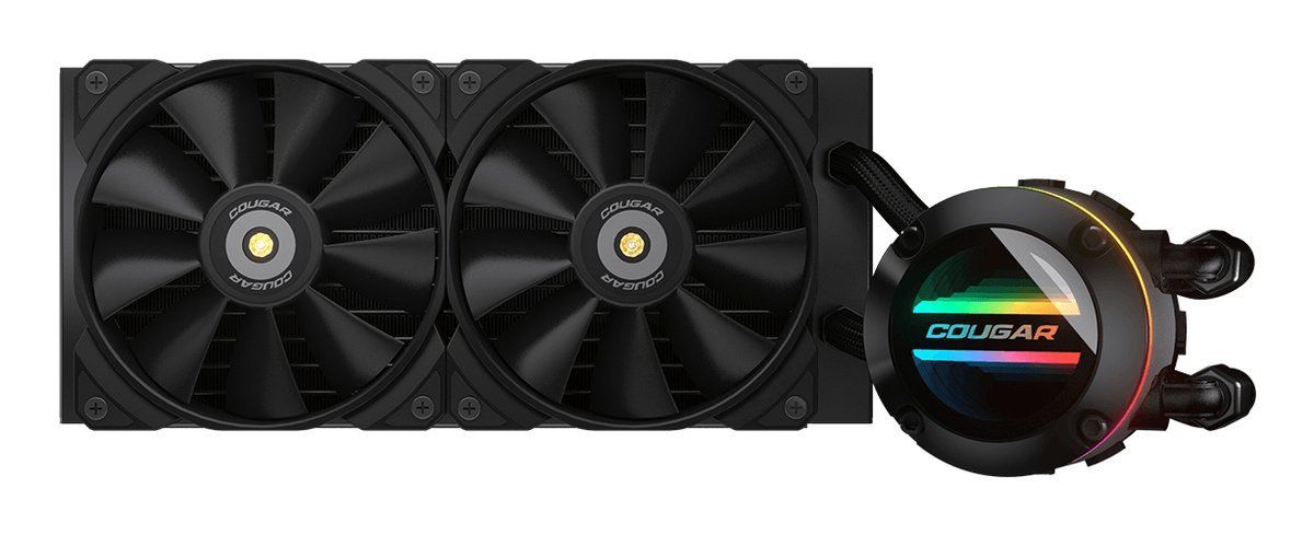 COUGAR POSEIDON-GT 240 Case per computer Raffreddatore di liquidi tutto in uno 12 cm Nero 1 pz
