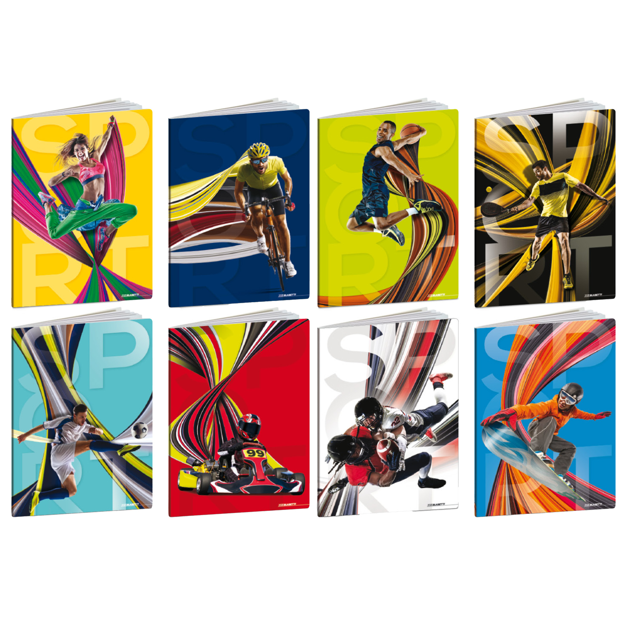 Maxiquaderno Sport - A4 - 4 mm - c/margine - 20+1 fogli - 80 gr - Blasetti
