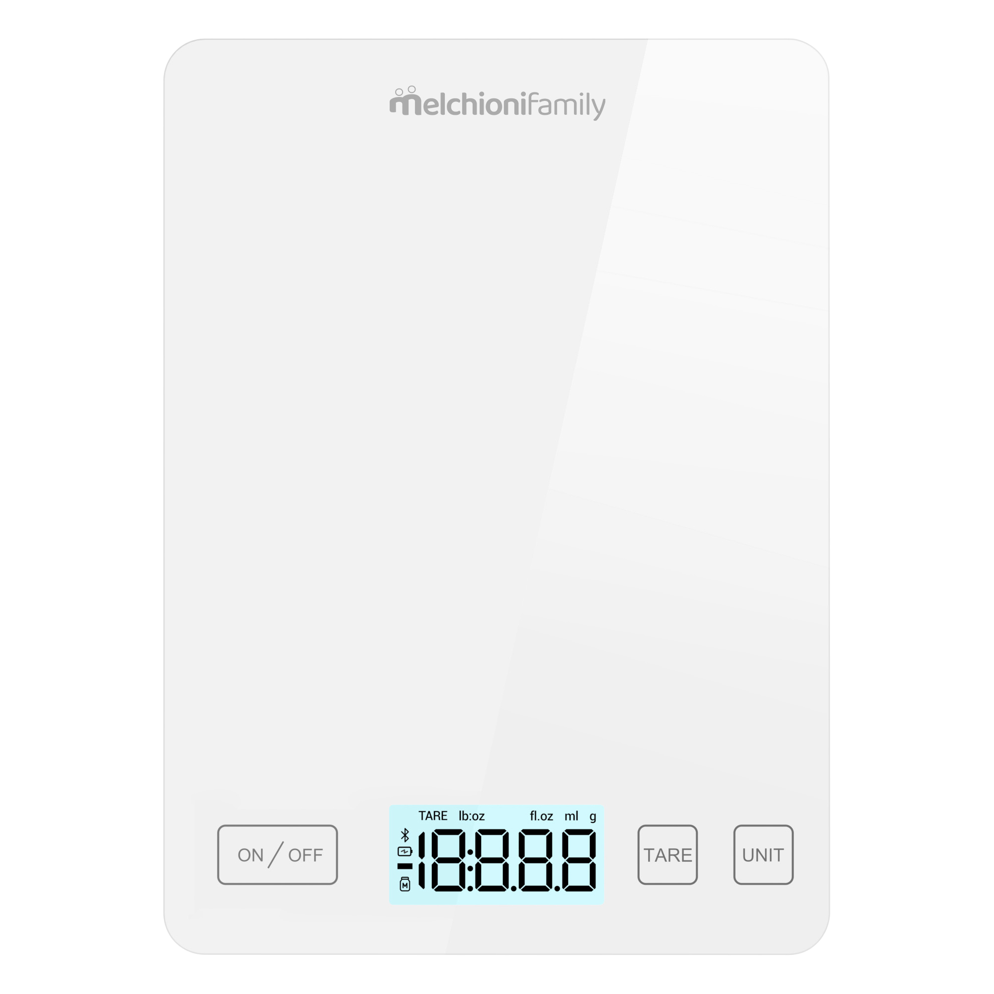 Bilancia da cucina Smarty - con connessione wi-fi - peso massimo 5 kg - bianco - Melchioni family