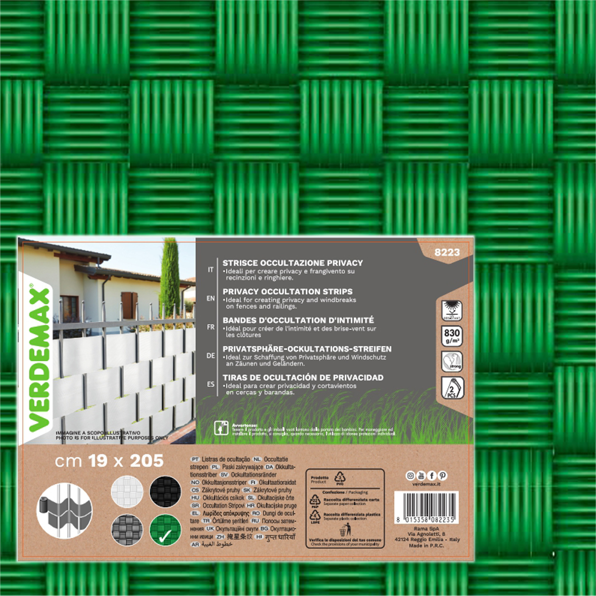 Striscia di occultazione privacy - 19 x 205 …
