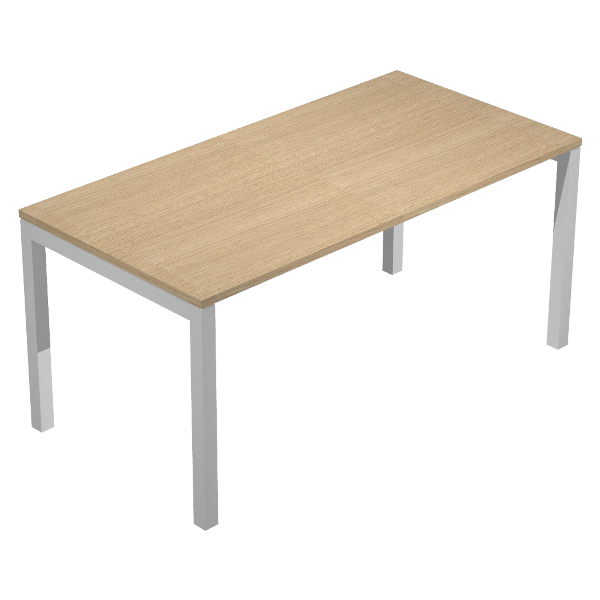 Scrivania Easy Plus - lineare - 120 x 80 x 72,5 cm - rovere