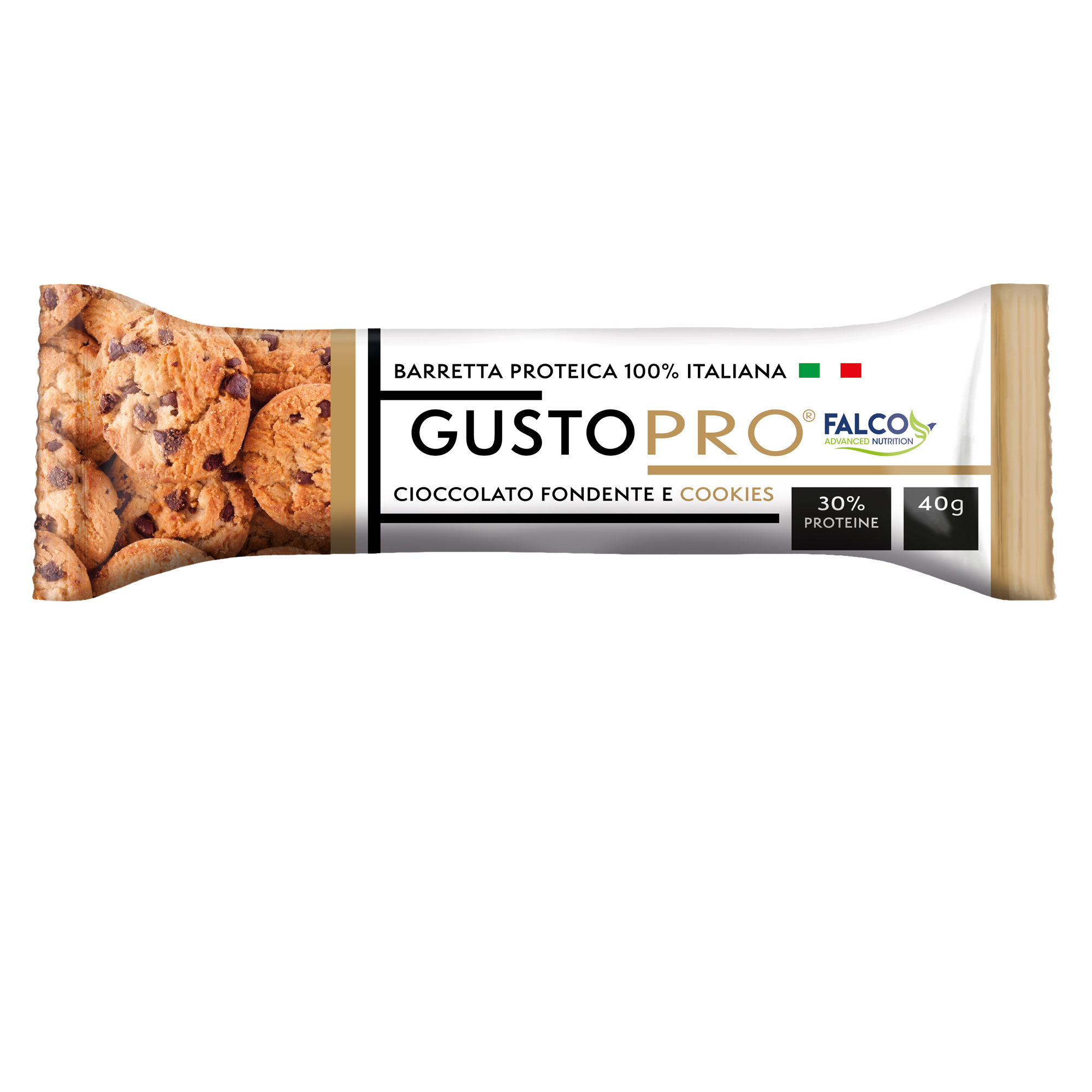 Barretta proteica GustoPro - cioccolato fondente e cookie …