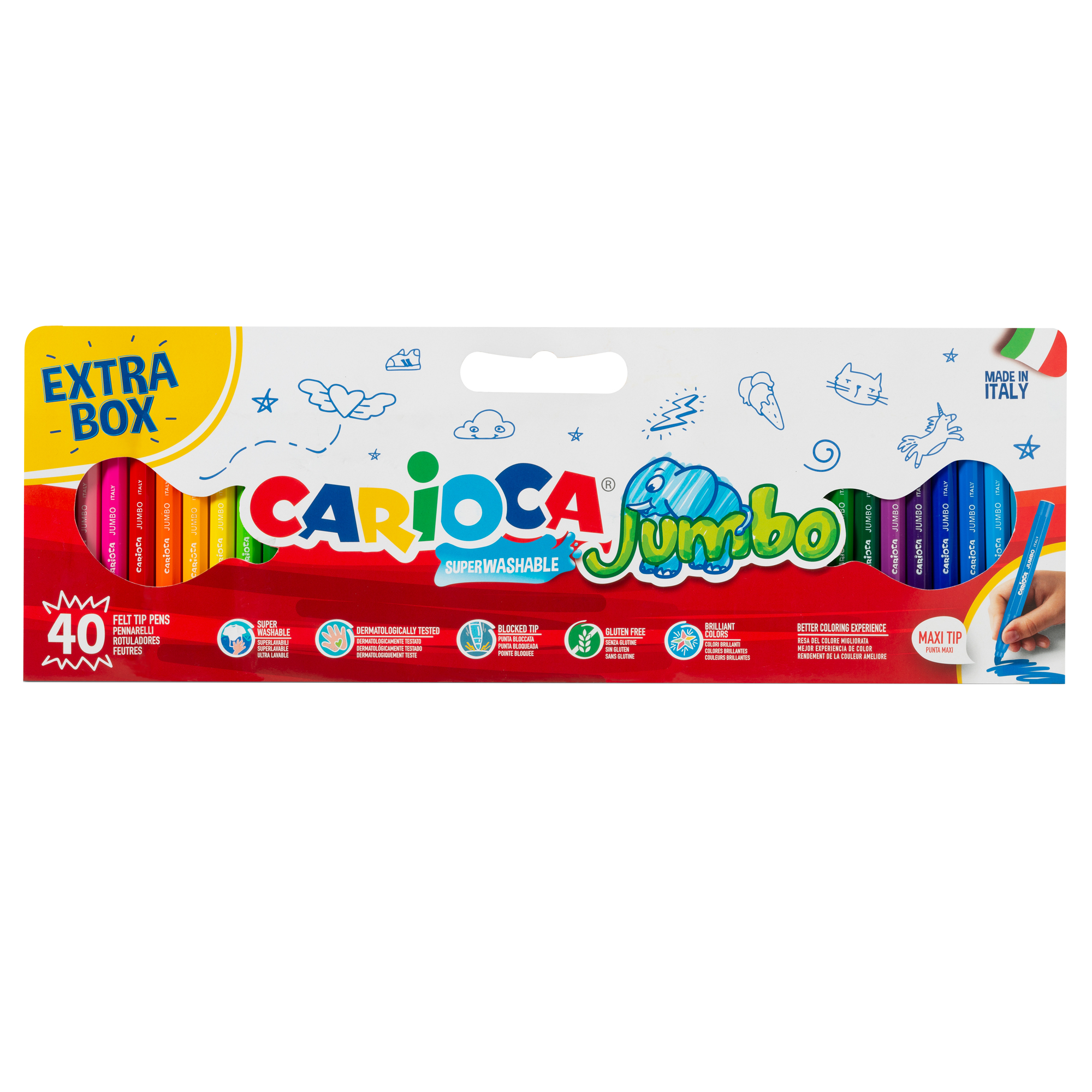 Pennarelli Jumbo - punta 6,0mm - colori assortiti …