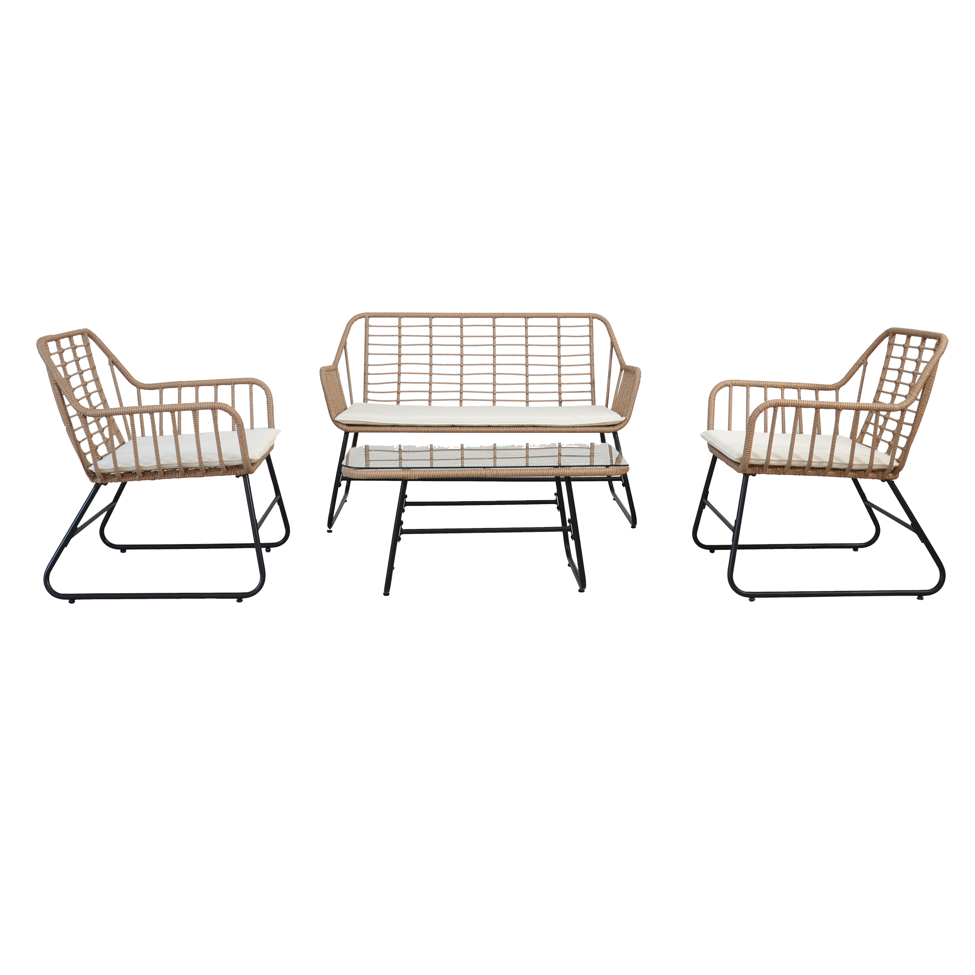Salotto Cebu - polyrattan naturale - Garden Friend …