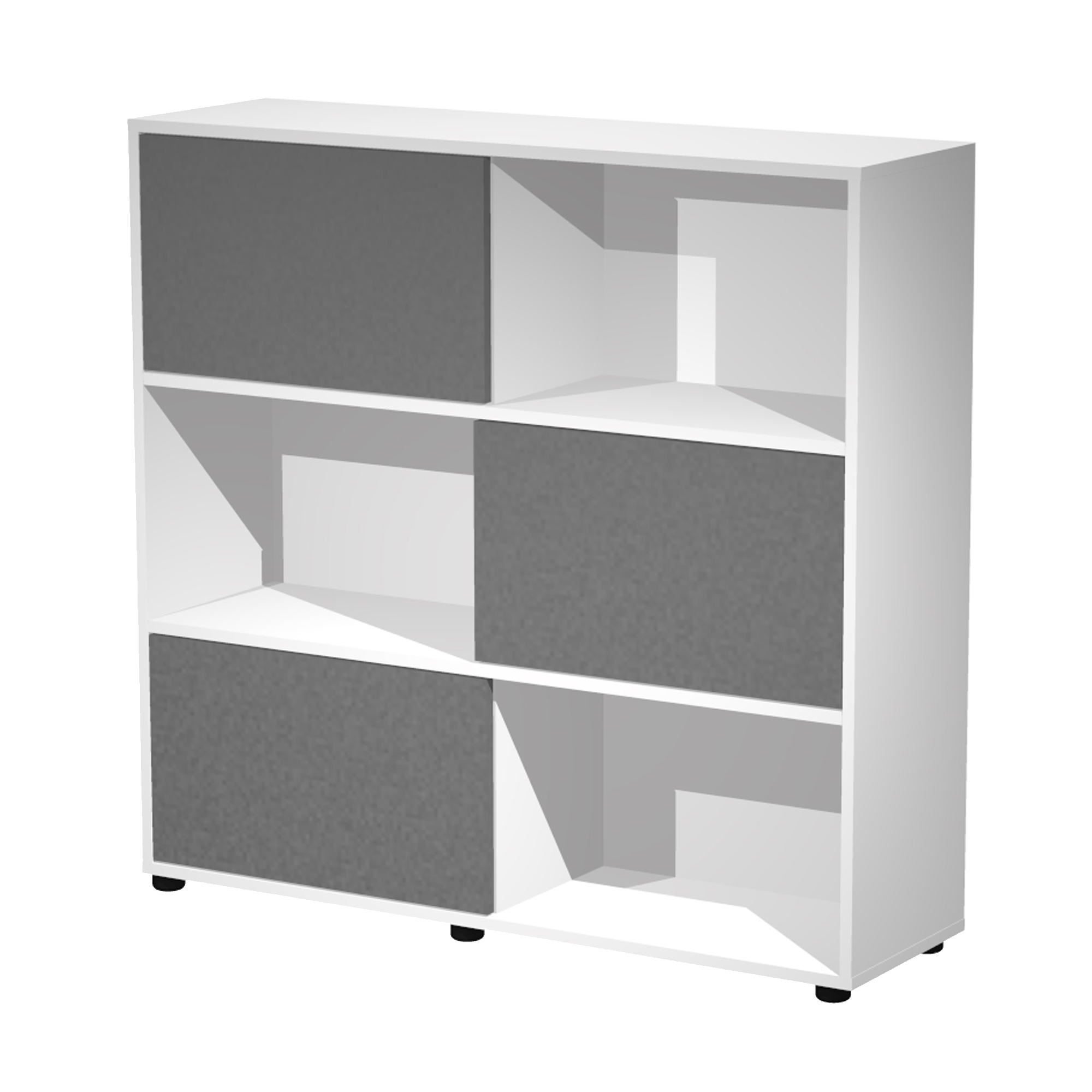 Libreria media Essence - 3 ante scorrevoli - …