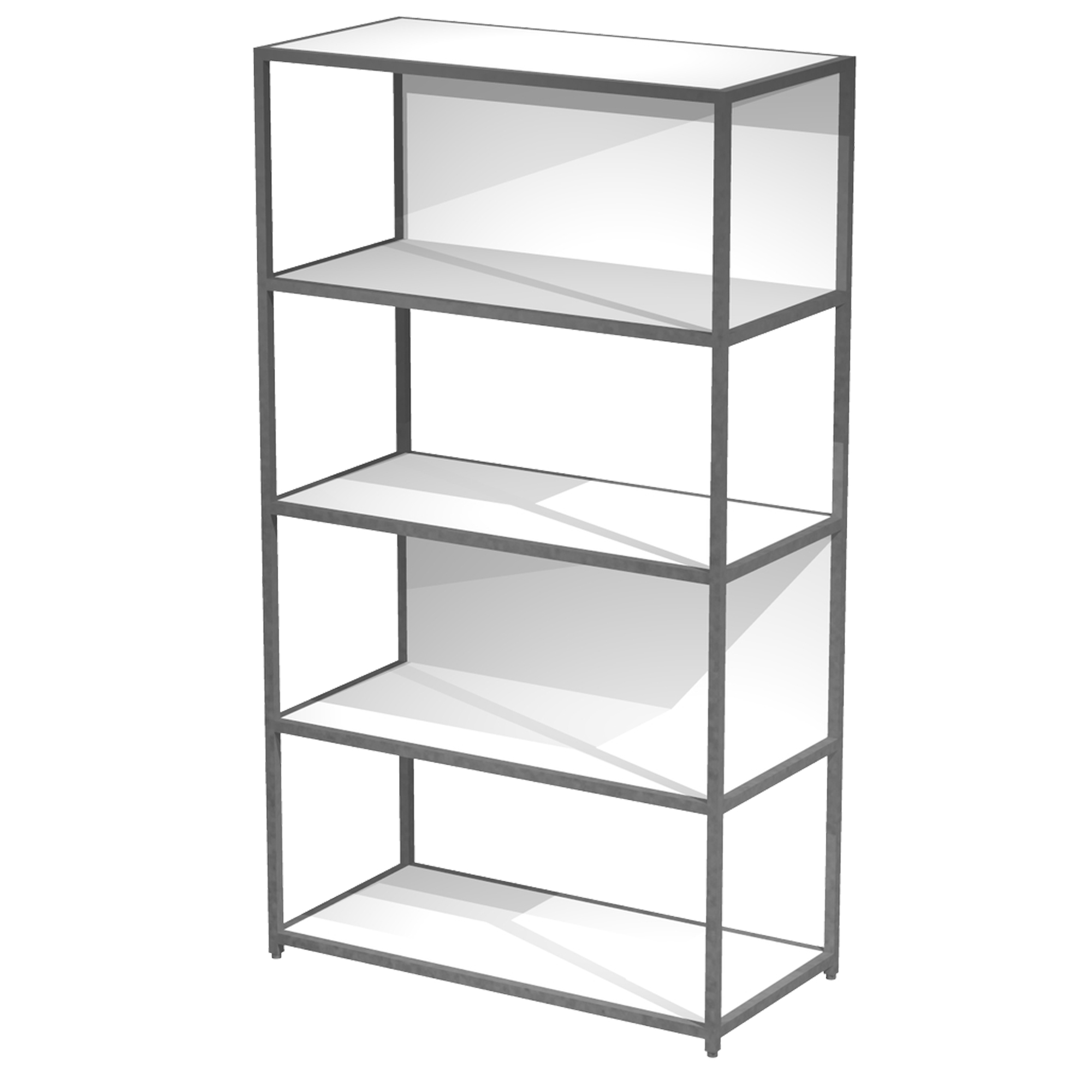 Libreria 5 ripiani Modular - 90 x 44 …