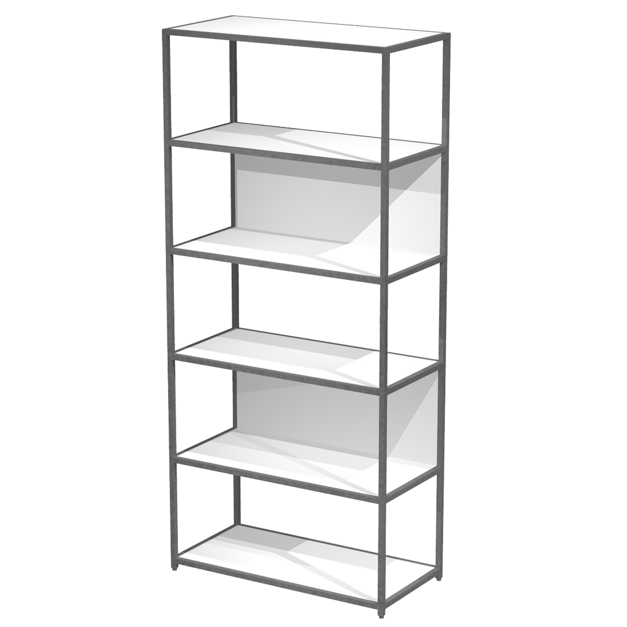 Libreria 6 ripiani Modular - 90 x 44 …