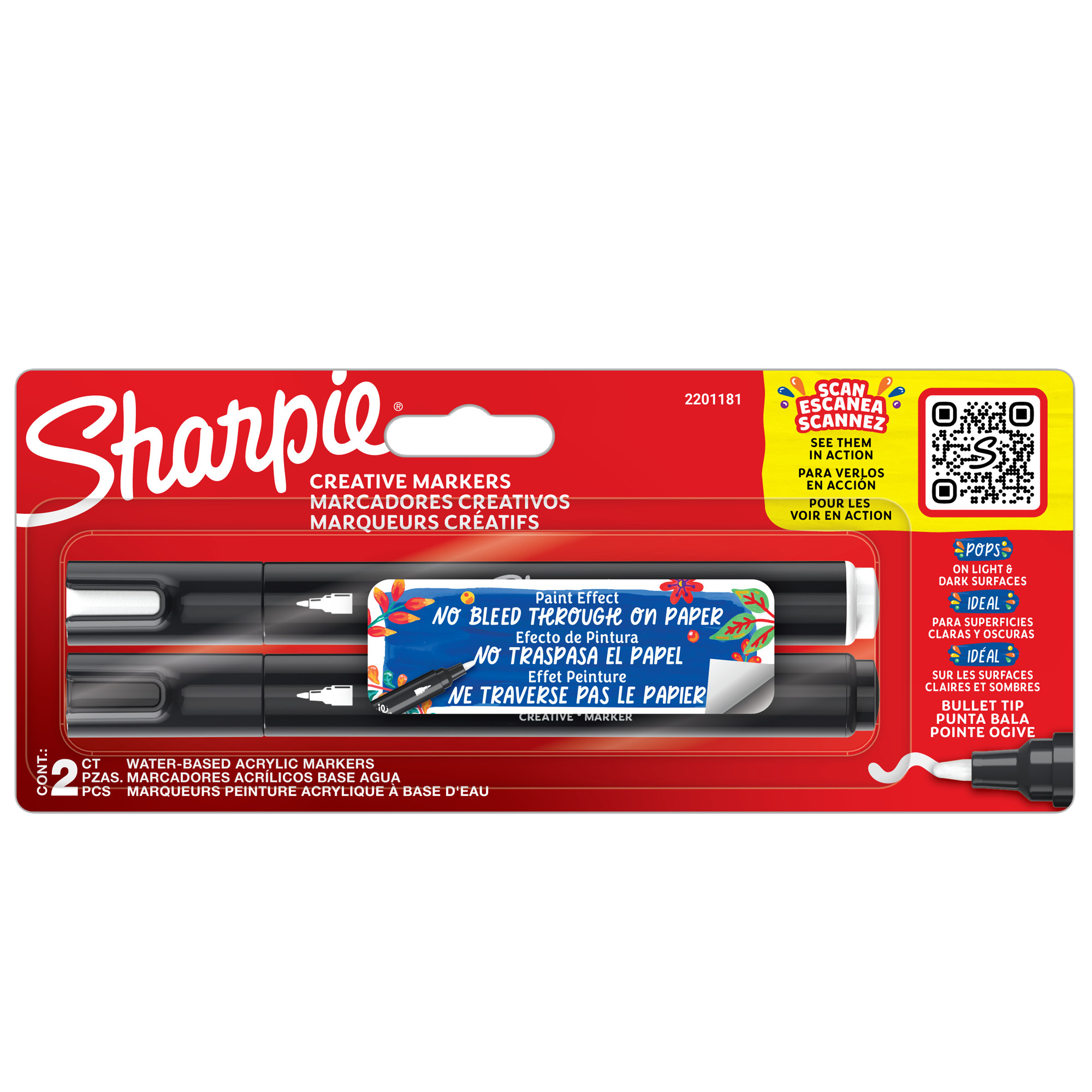 Sharpie - ASTUCCIO 2 MARCATORI CREATIVE MARKERS SHARPIE