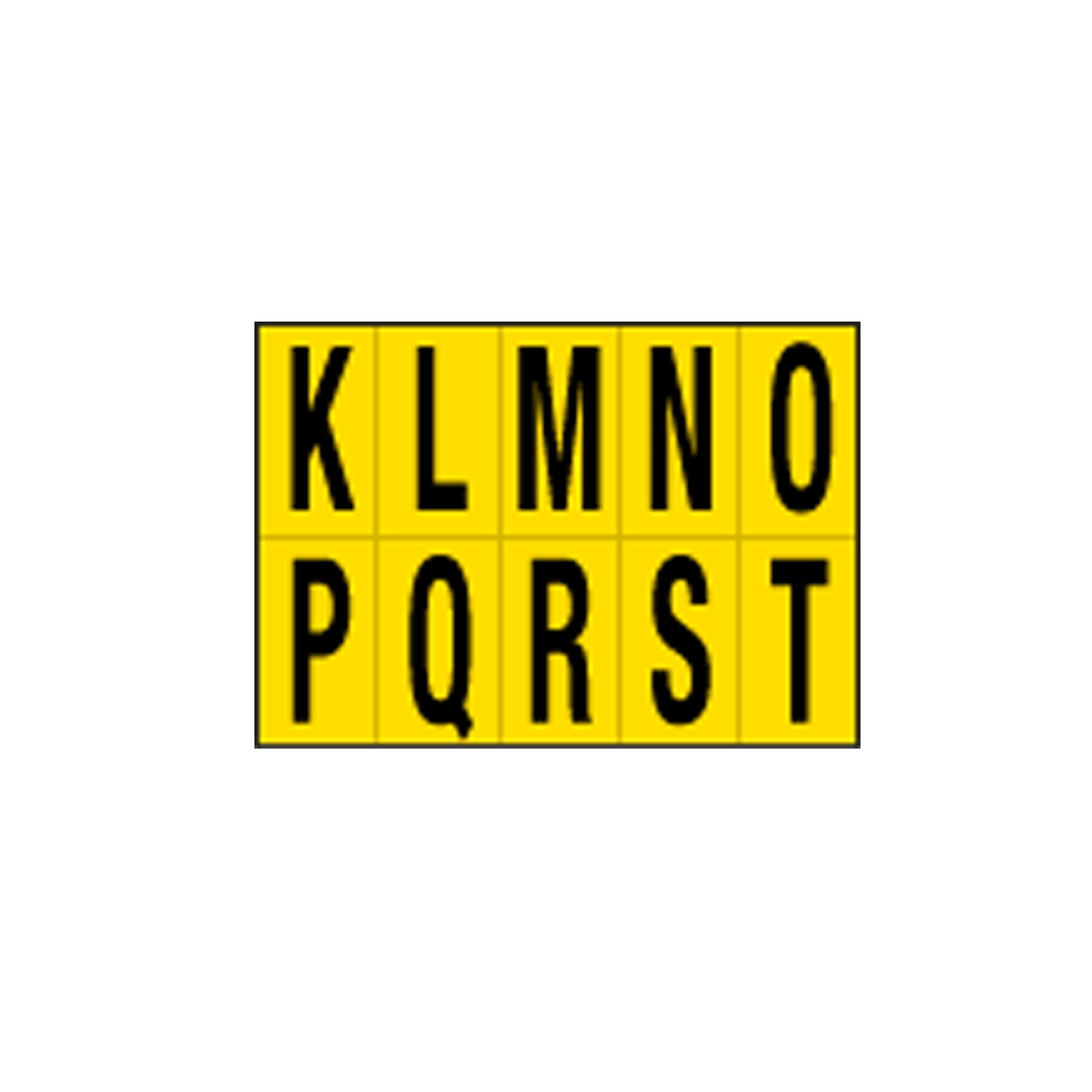 Lettere adesive da K a T - in …