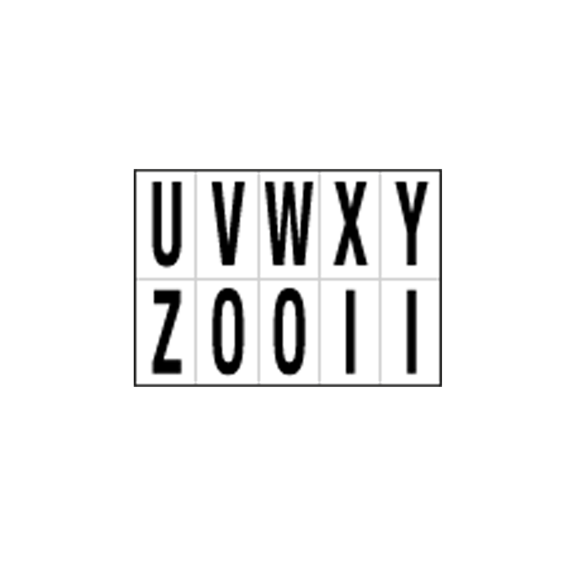 Lettere adesive da U a Z - in …
