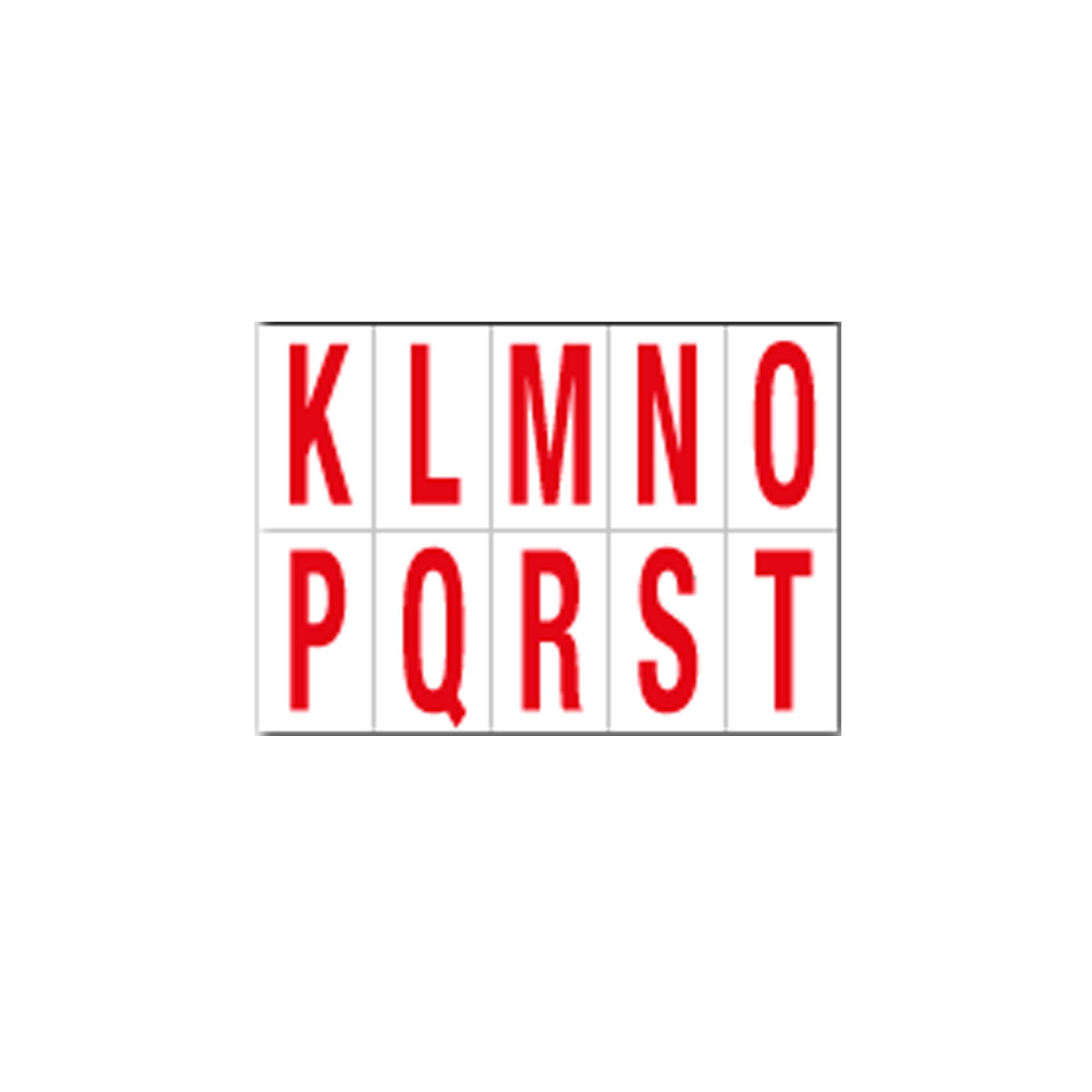 Lettere adesive da K a T - in …