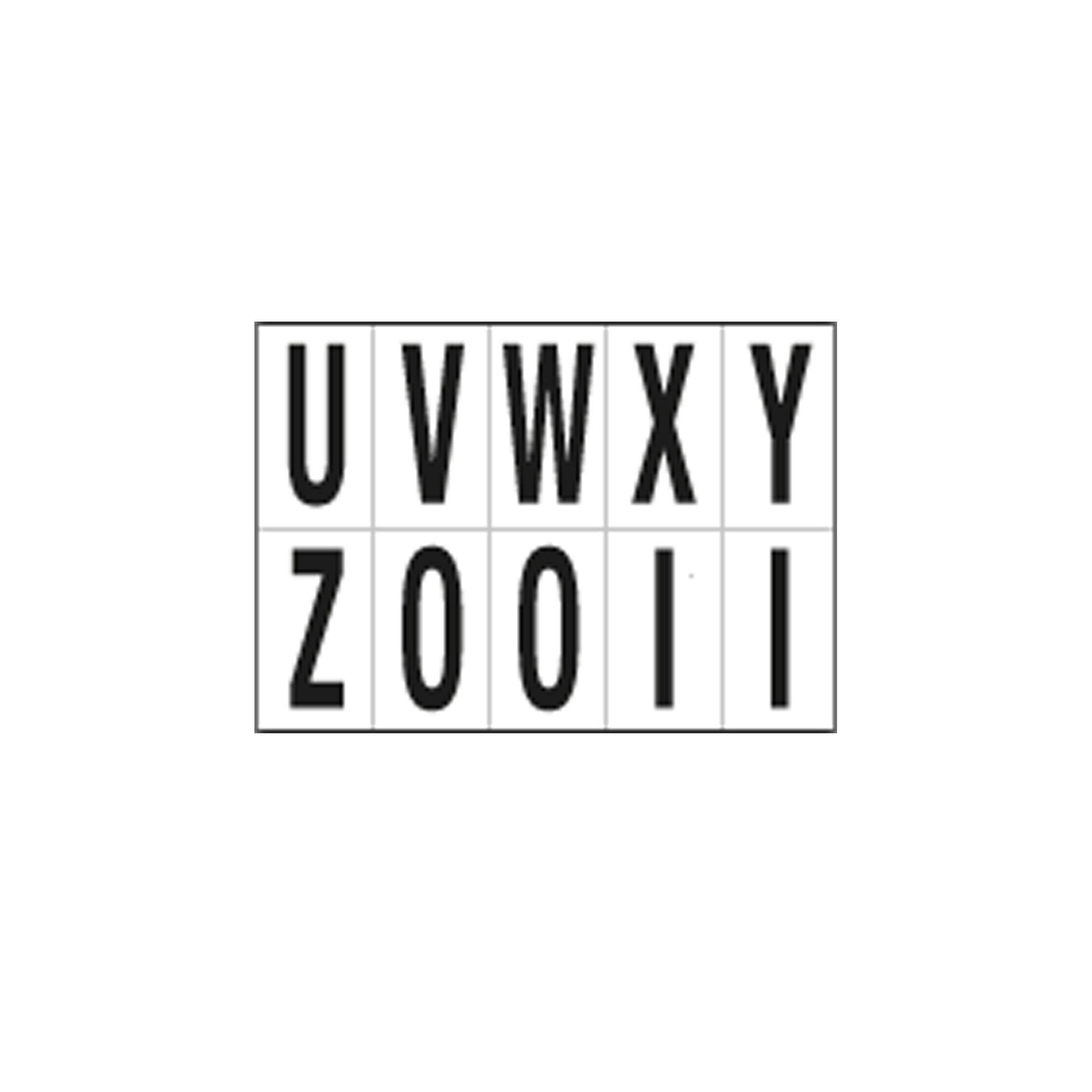 Lettere adesive da U a Z - in …