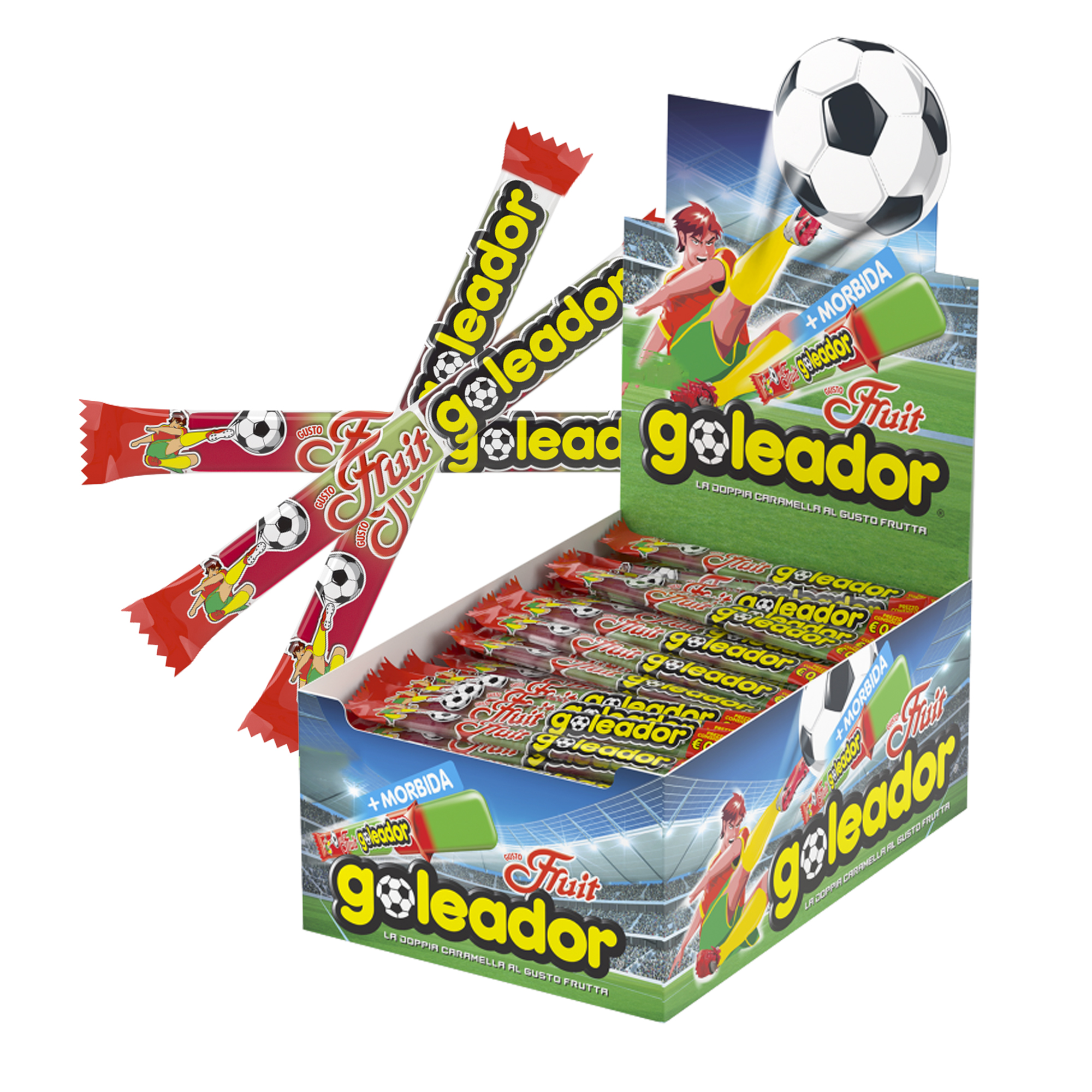 Caramella gommosa Goleador Fruit Extra gusto - Perfetti …