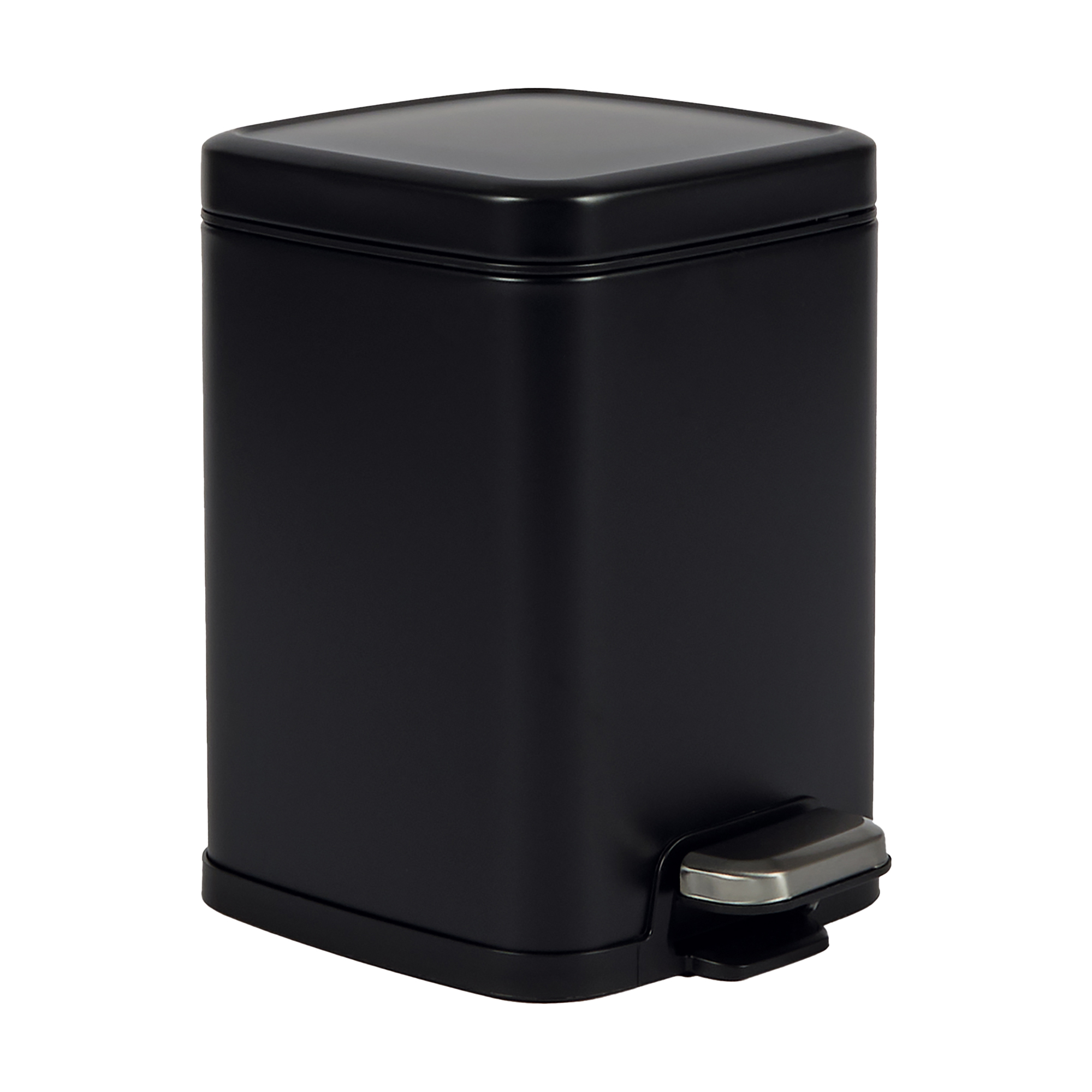 Bidone Pico con pedale e vaschetta 4L nero satinato Perfetto