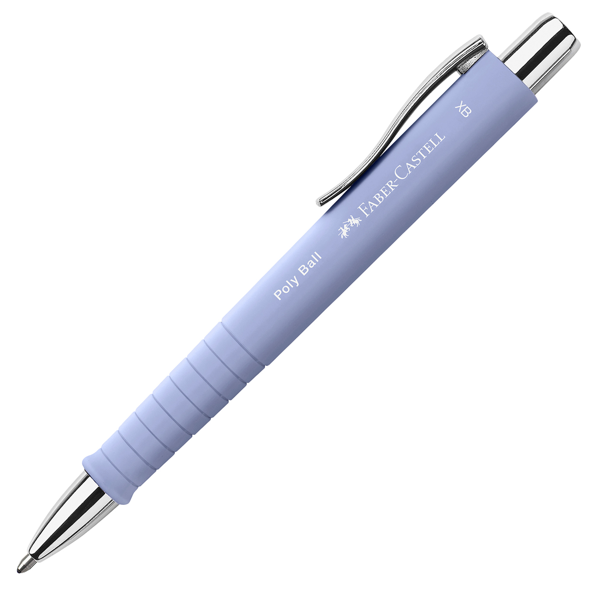 Penna a sfera a scatto Poly Ball Urban - punta 0,7 mm - fusto pale iris - Faber-Castell