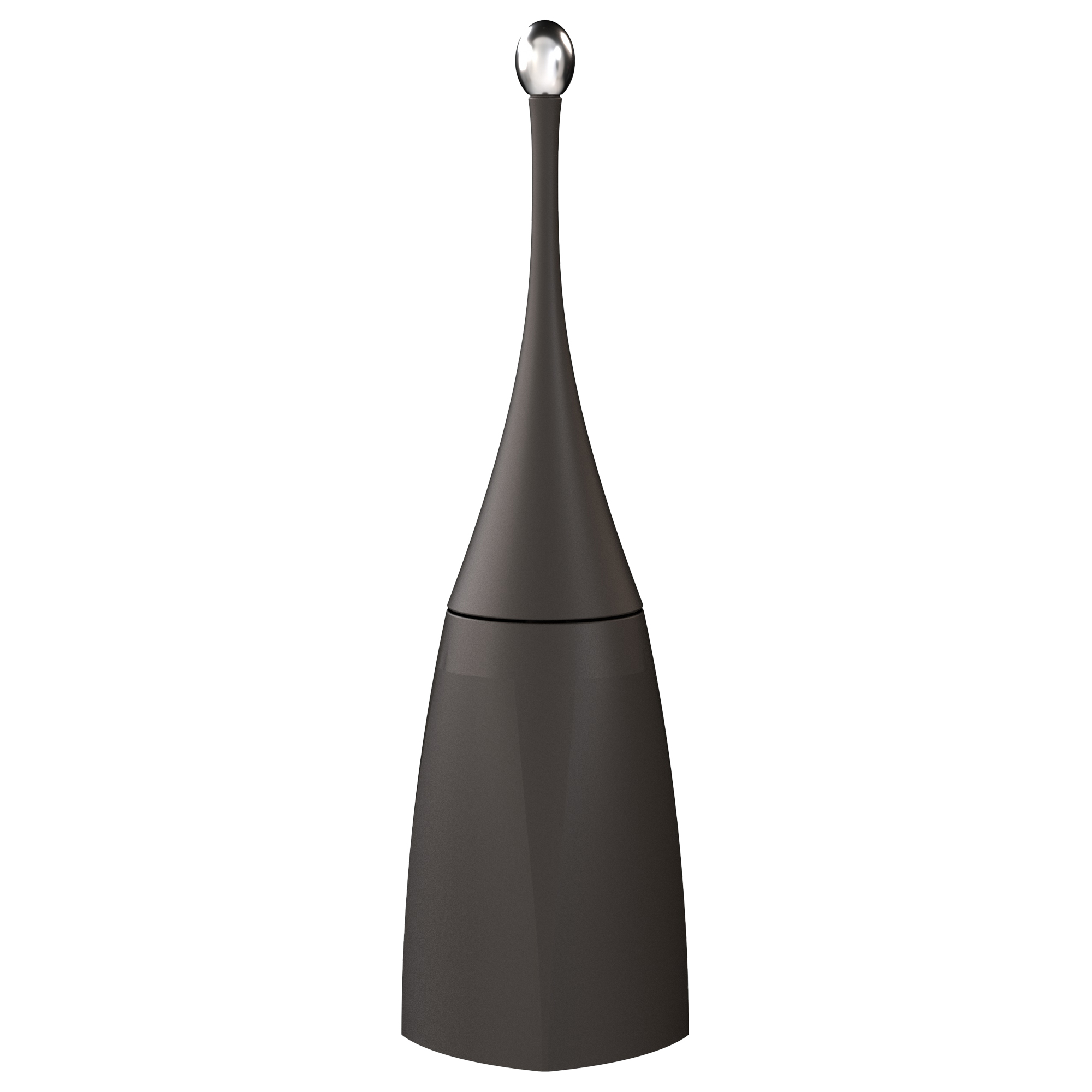Portascopino da terra EColored 12 x 12 x 48cm vesuvian black Mar Plast