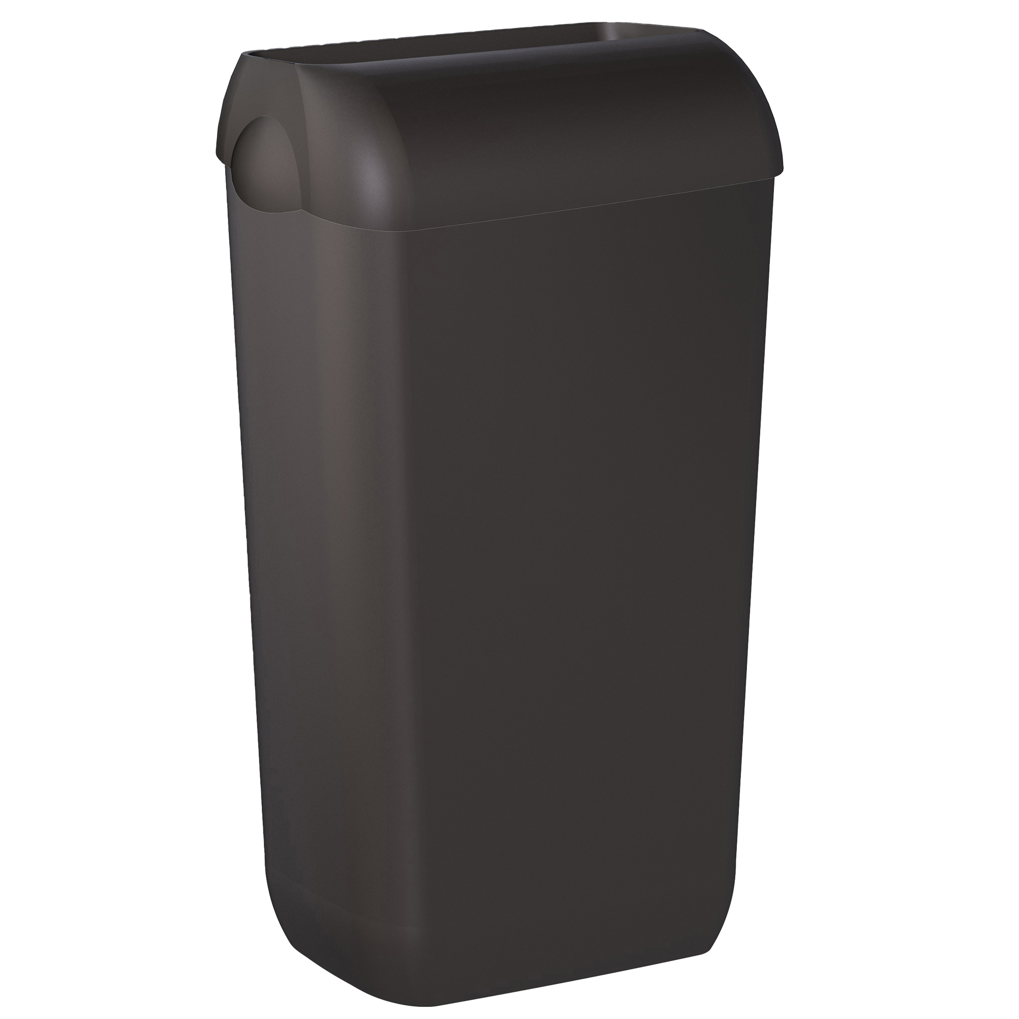 Cestino gettacarte EColored con coperchio 33,5x22,5x54,5cm vesuvian black Mar Pl