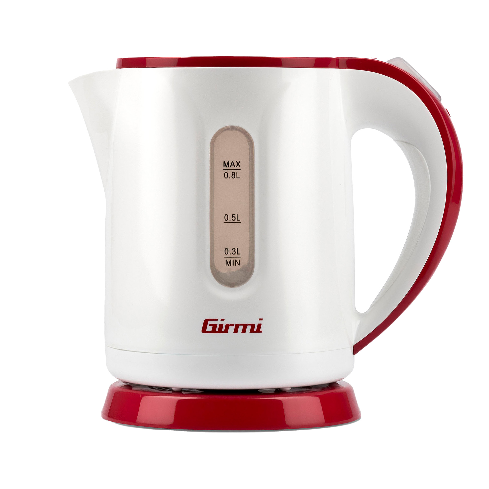 Bollitore elettrico - 800 ml - bianco/rosso - …