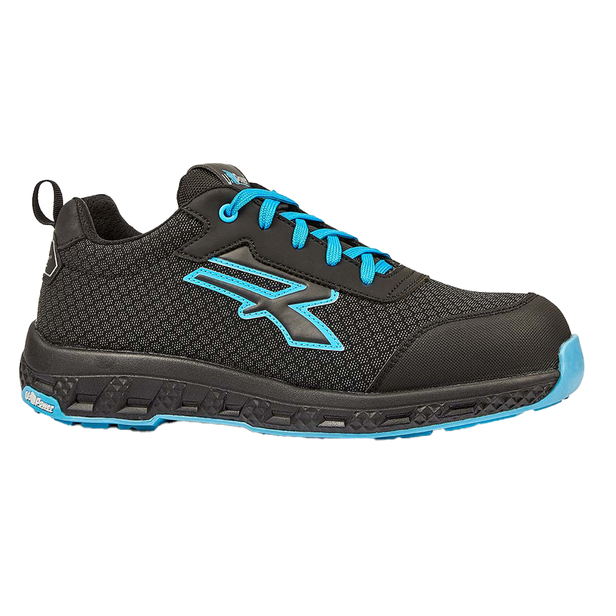 Calzatura di sicurezza Stinger Red Ego S3S ESD - numero 43 - nero/azzurro - U-Power