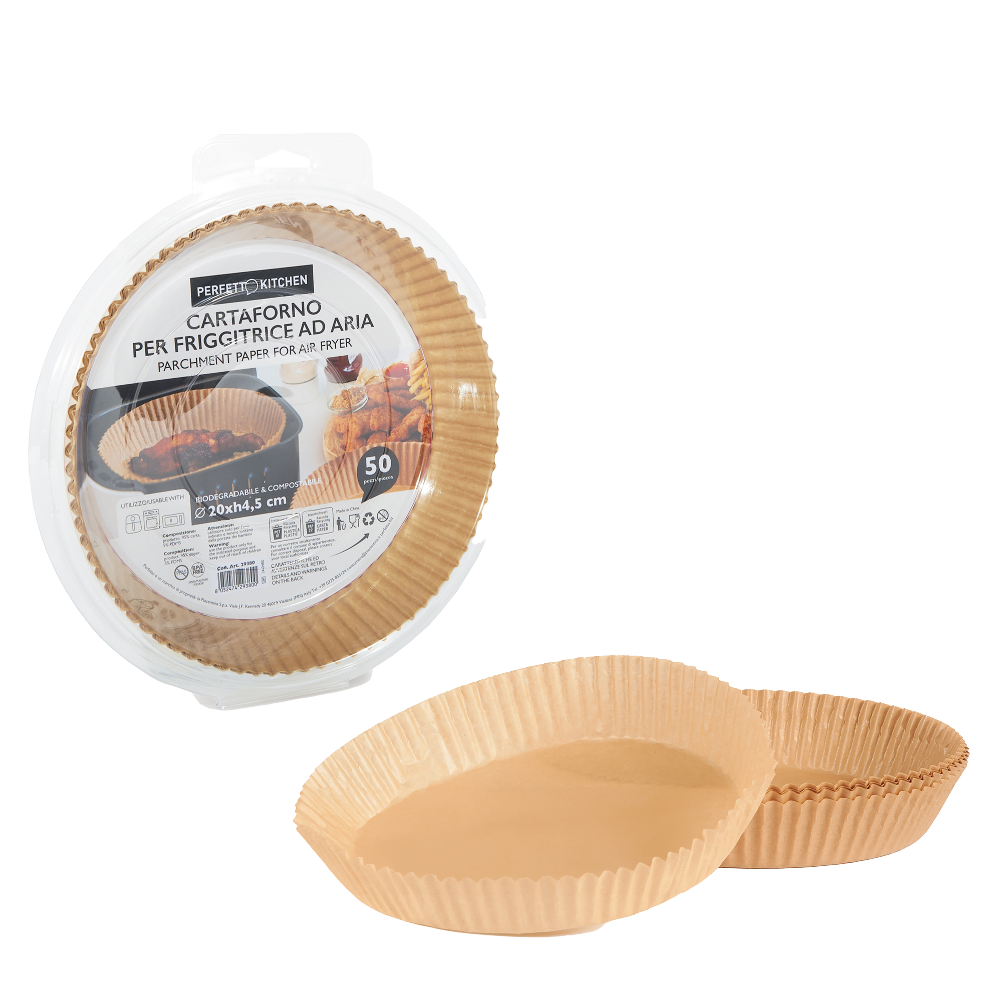 Conf 50 Vaschette cartaforno per friggitrice ad aria …