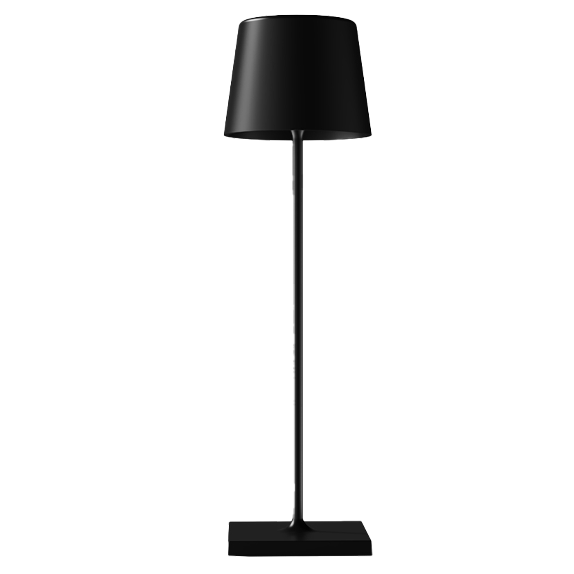 Lampada da tavolo 851 ricaricabile 8xH30cm metallo nero …