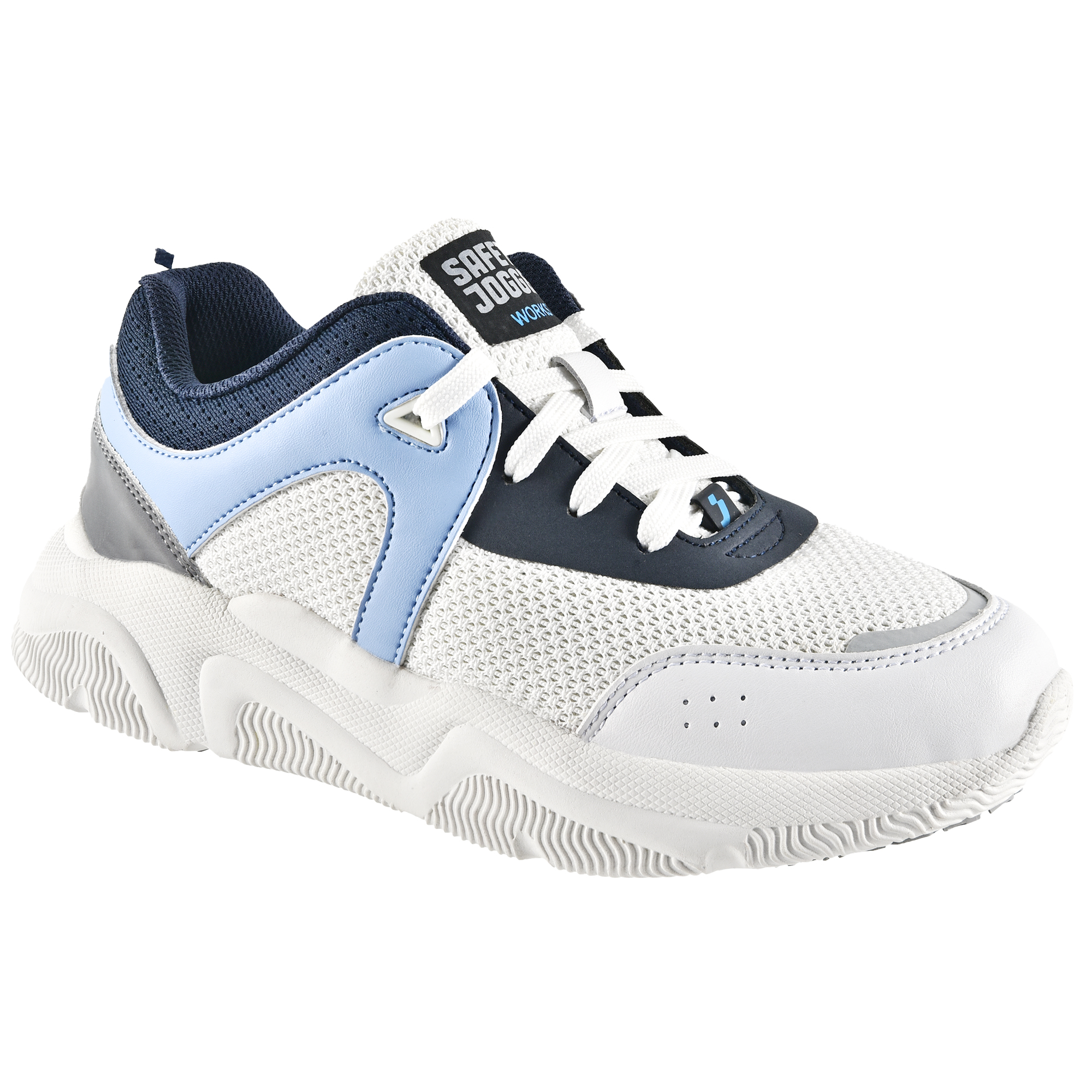 Calzatura bassa Sloan O1 LOW - numero 39 - bianco/azzurro - Safety Jogger