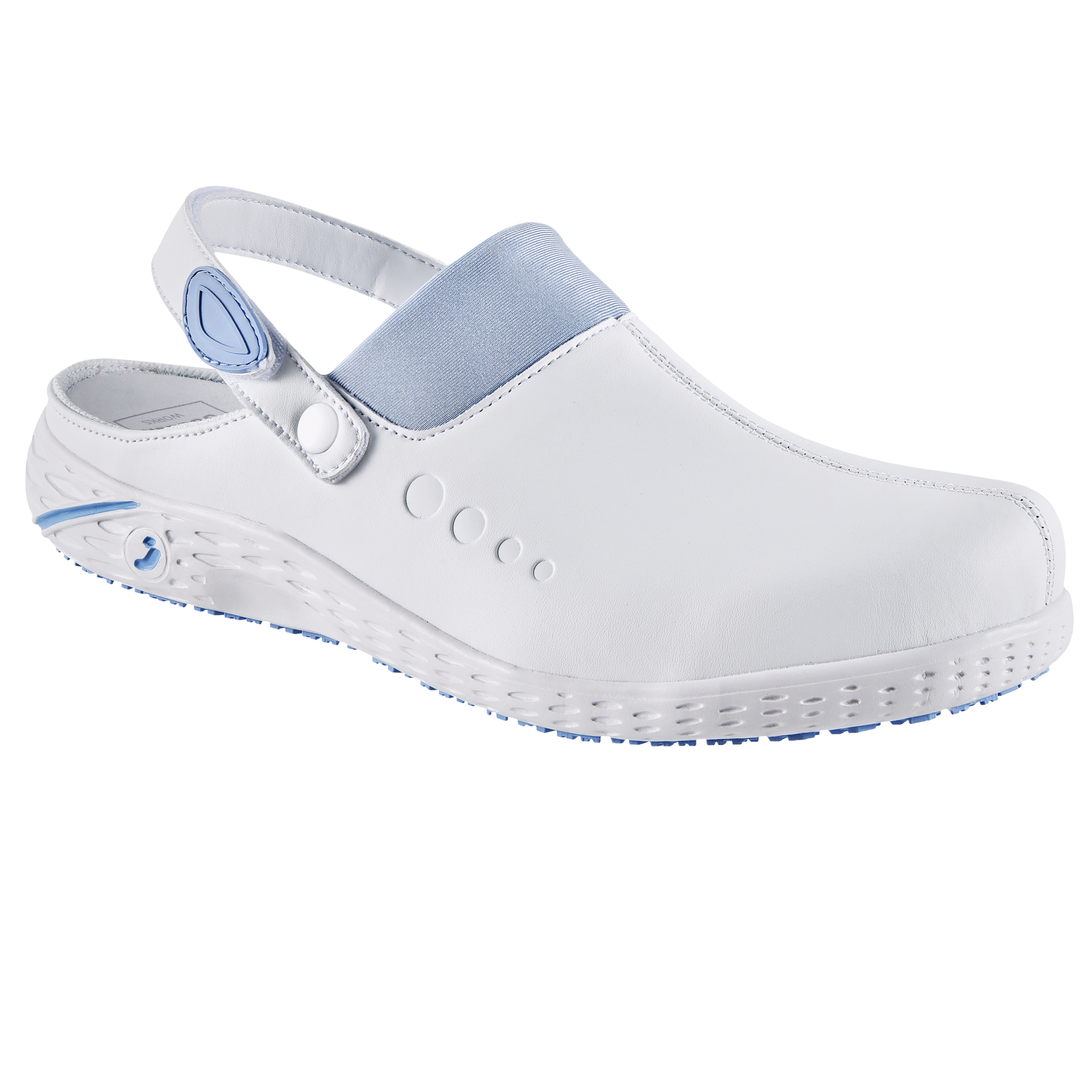 Zoccolo ortopedico Dany - numero 37 - bianco/azzurro - Safety Jogger