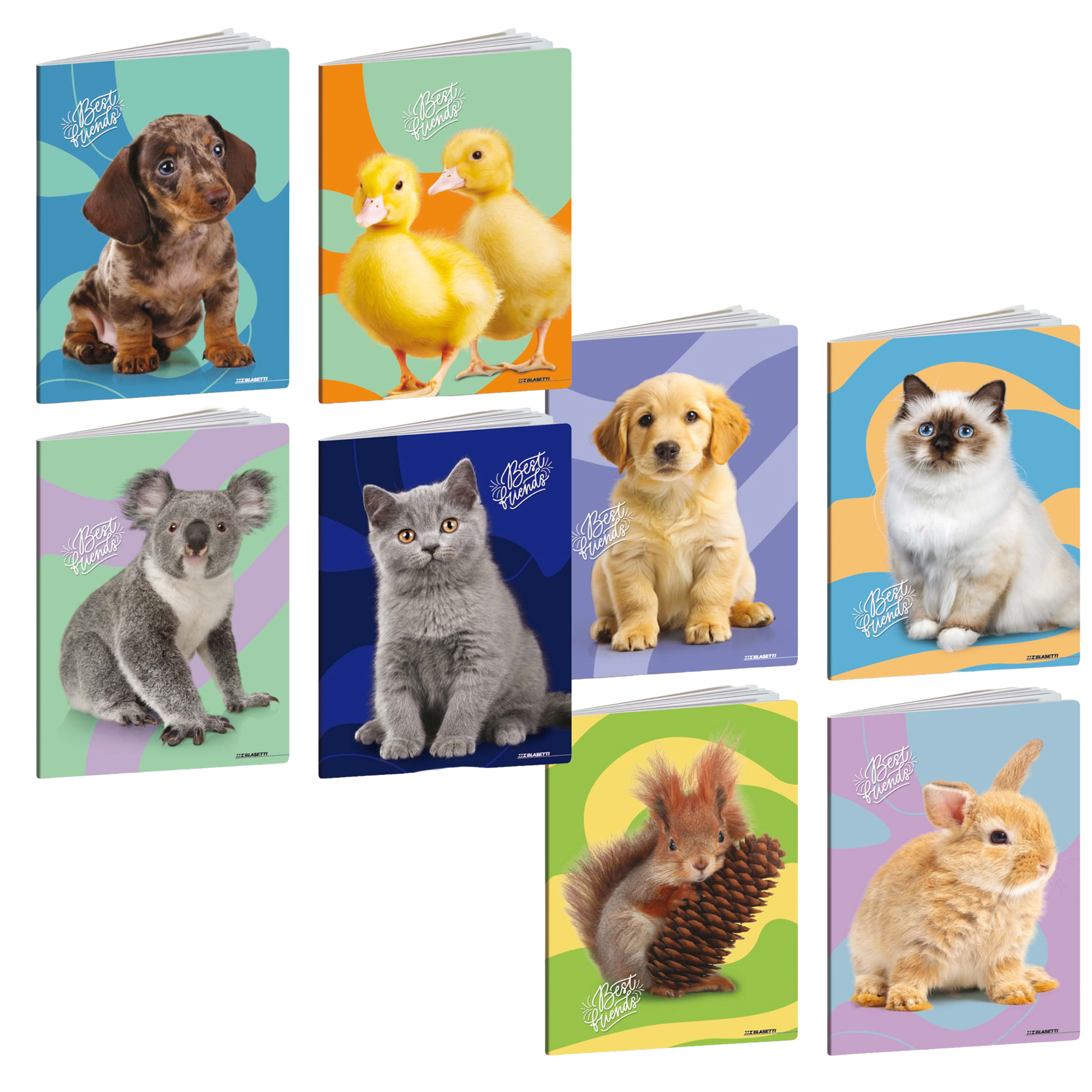 Maxiquaderno Best Friends - A4 - 1 rigo c/margine - 21 fogli - 80 gr - Blasetti