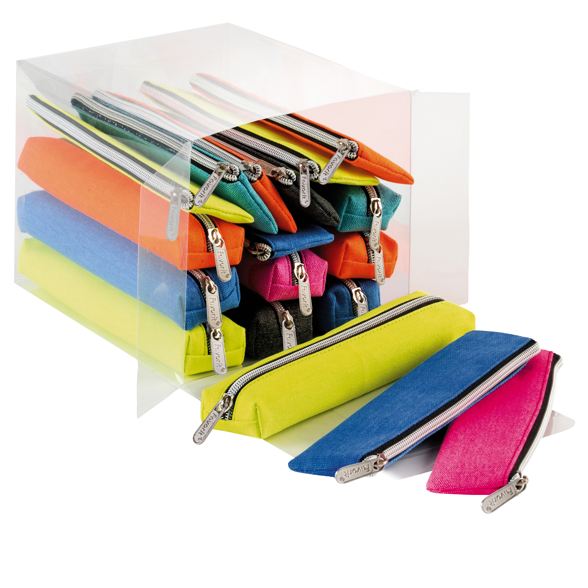 Bustina c/zip F14 colori e forme assortiti Favorit