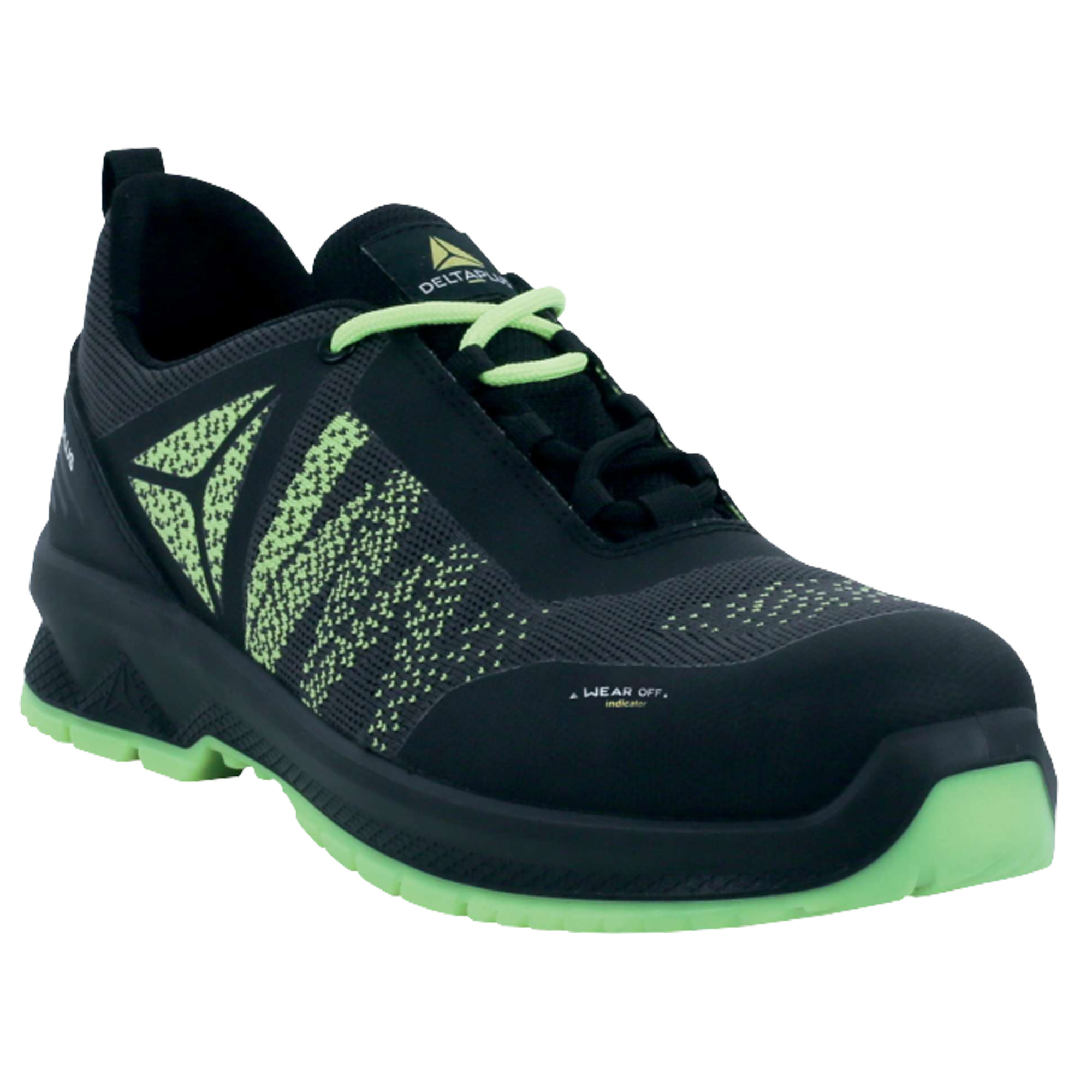 Calzatura di sicurezza MARATONA S1PS SR - numero 36 - maglia/poliuretano - nero/giallo - Deltaplus