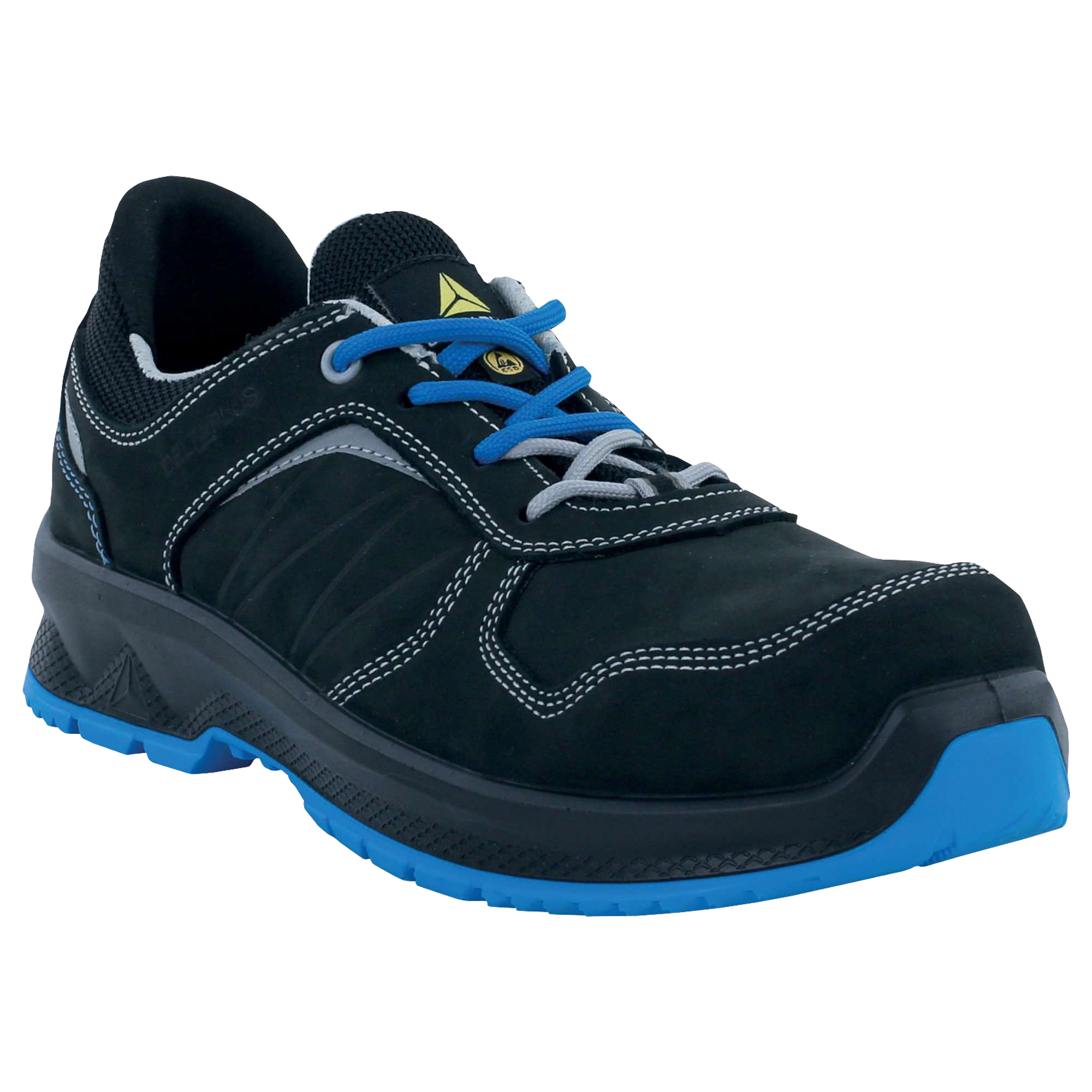 Calzatura di sicurezza Rossi S3S SR - numero 48 - nero/blu - Deltaplus