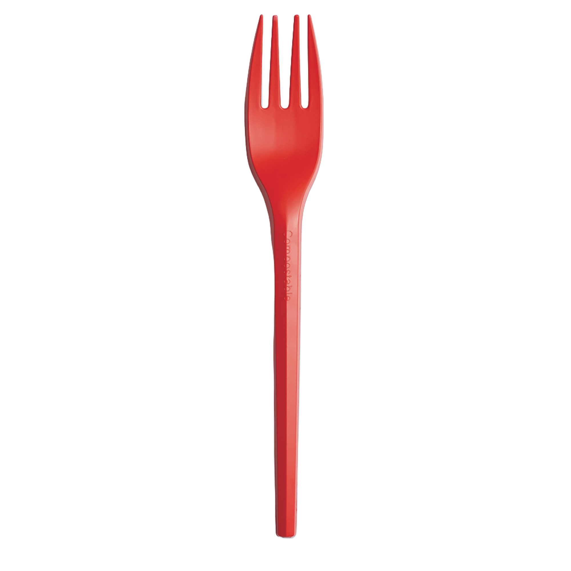 20 forchette monouso Ecocolor in CPLA 16cm rosso …