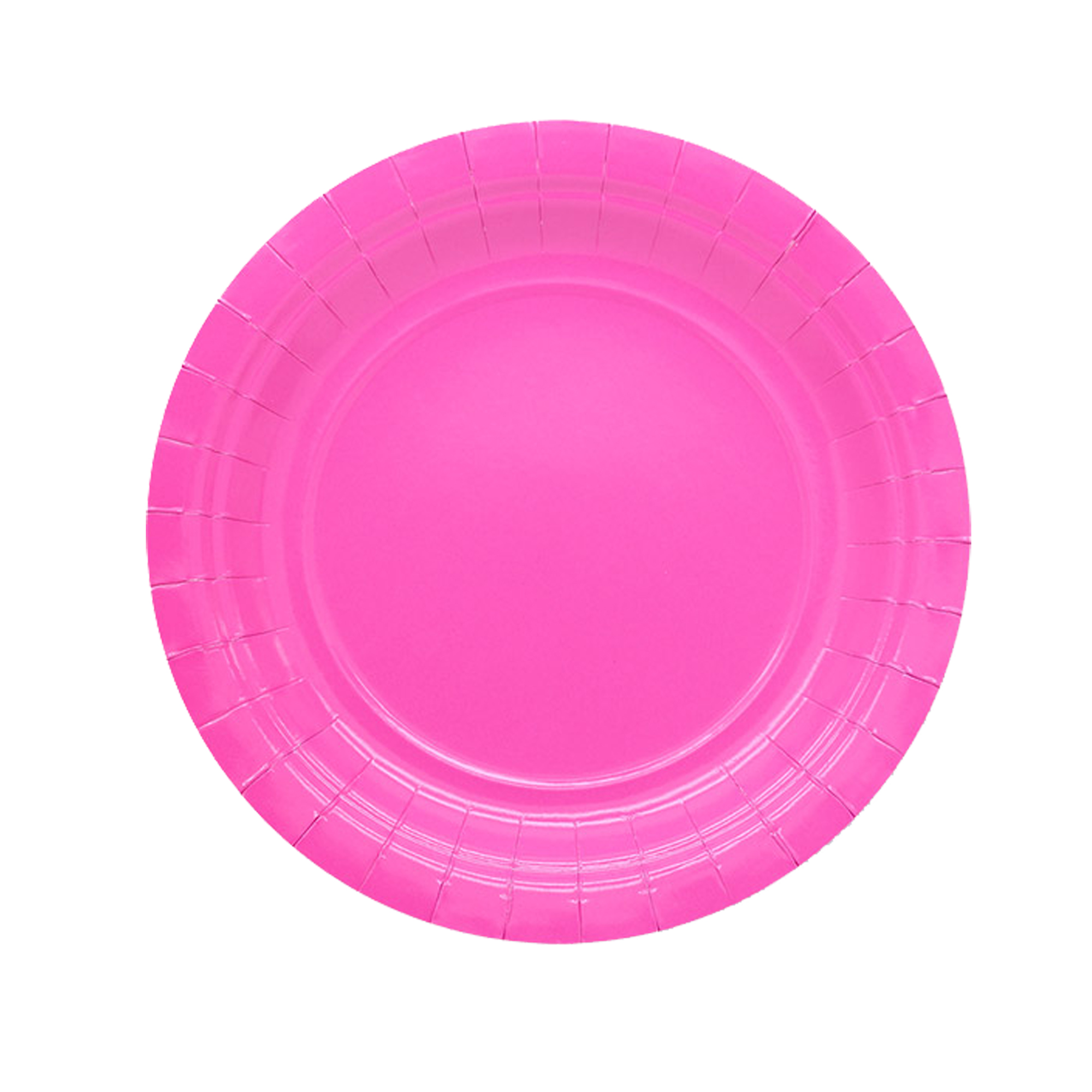 25 piatti piani D18cm Ecocolor biodegradabile fucsia Big Party