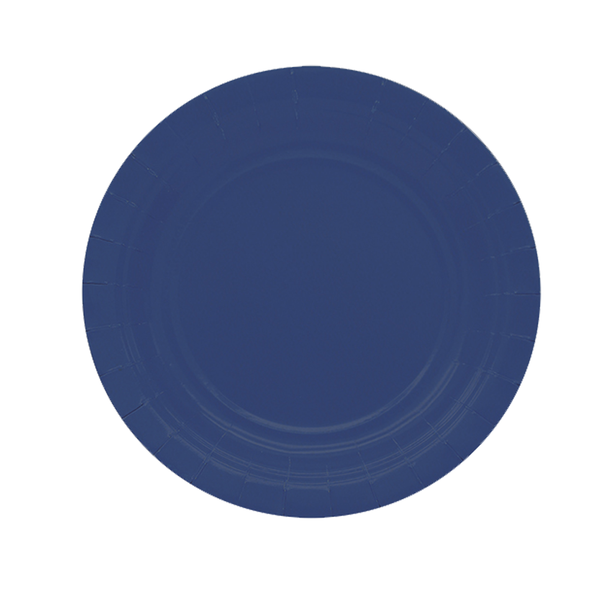 25 piatti piani D18cm Ecocolor biodegradabile blu notte Big Party