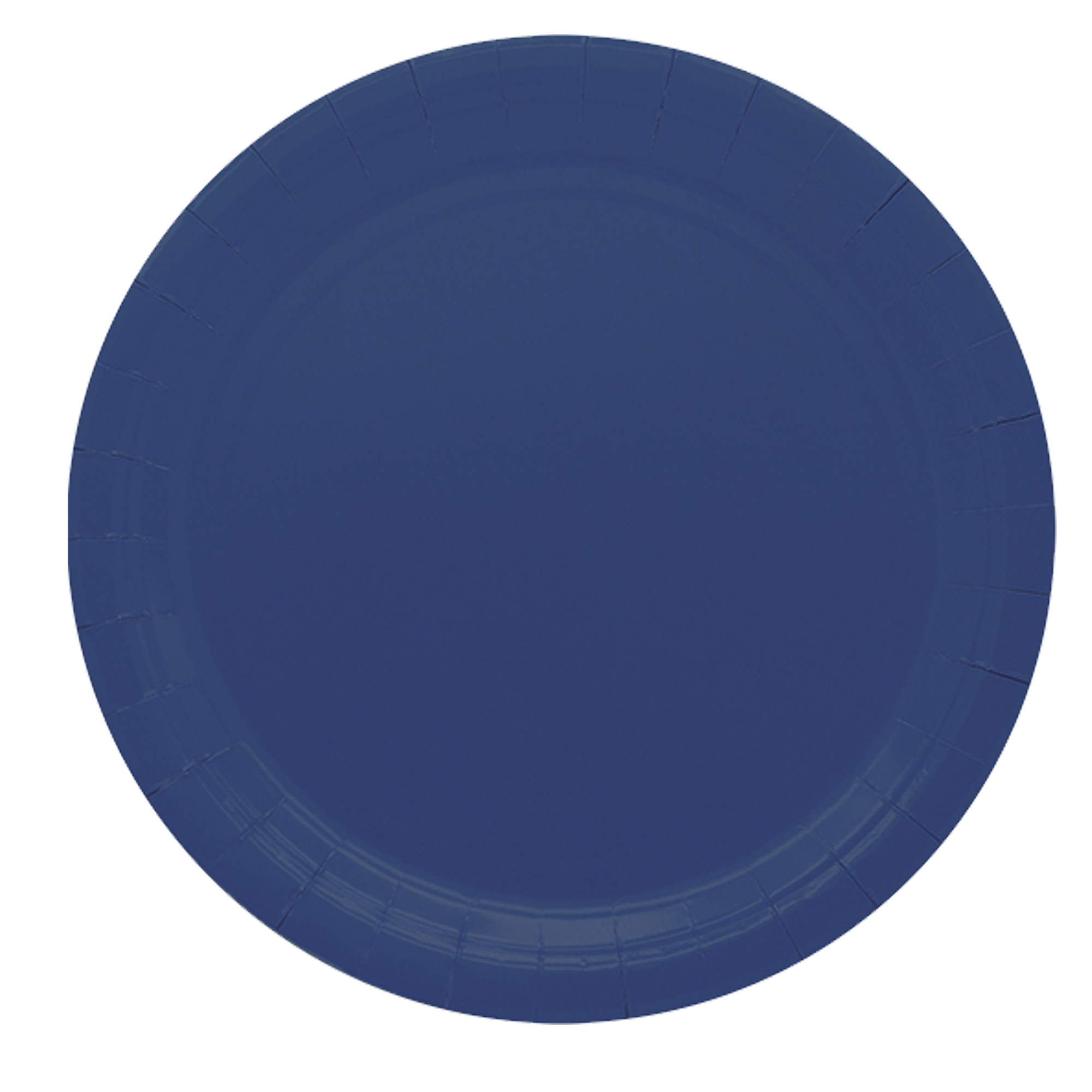 25 piatti piani D24cm Ecocolor biodegradabile blu notte Big Party