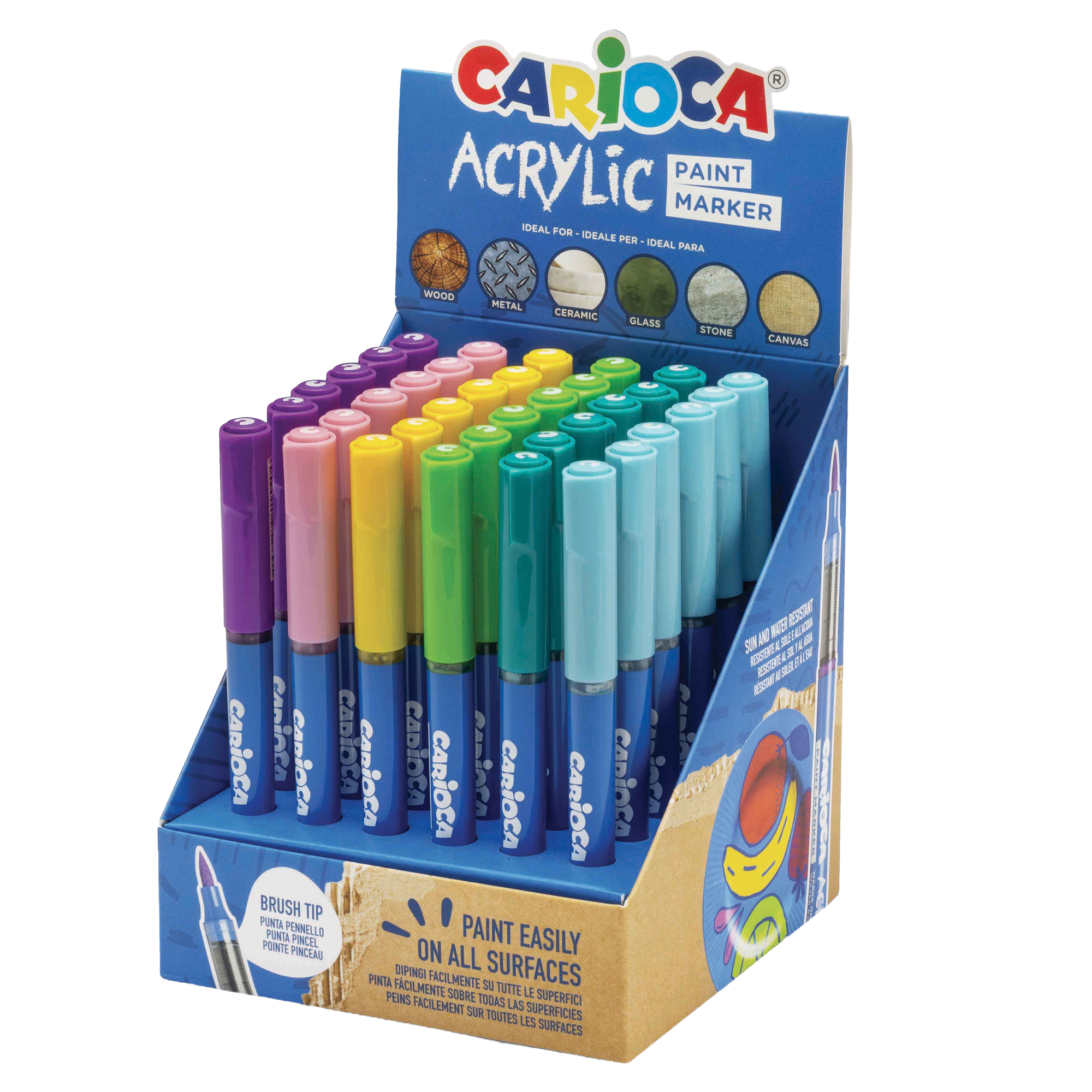 Marcatore Paint Marker acrilico - punta pennello - …