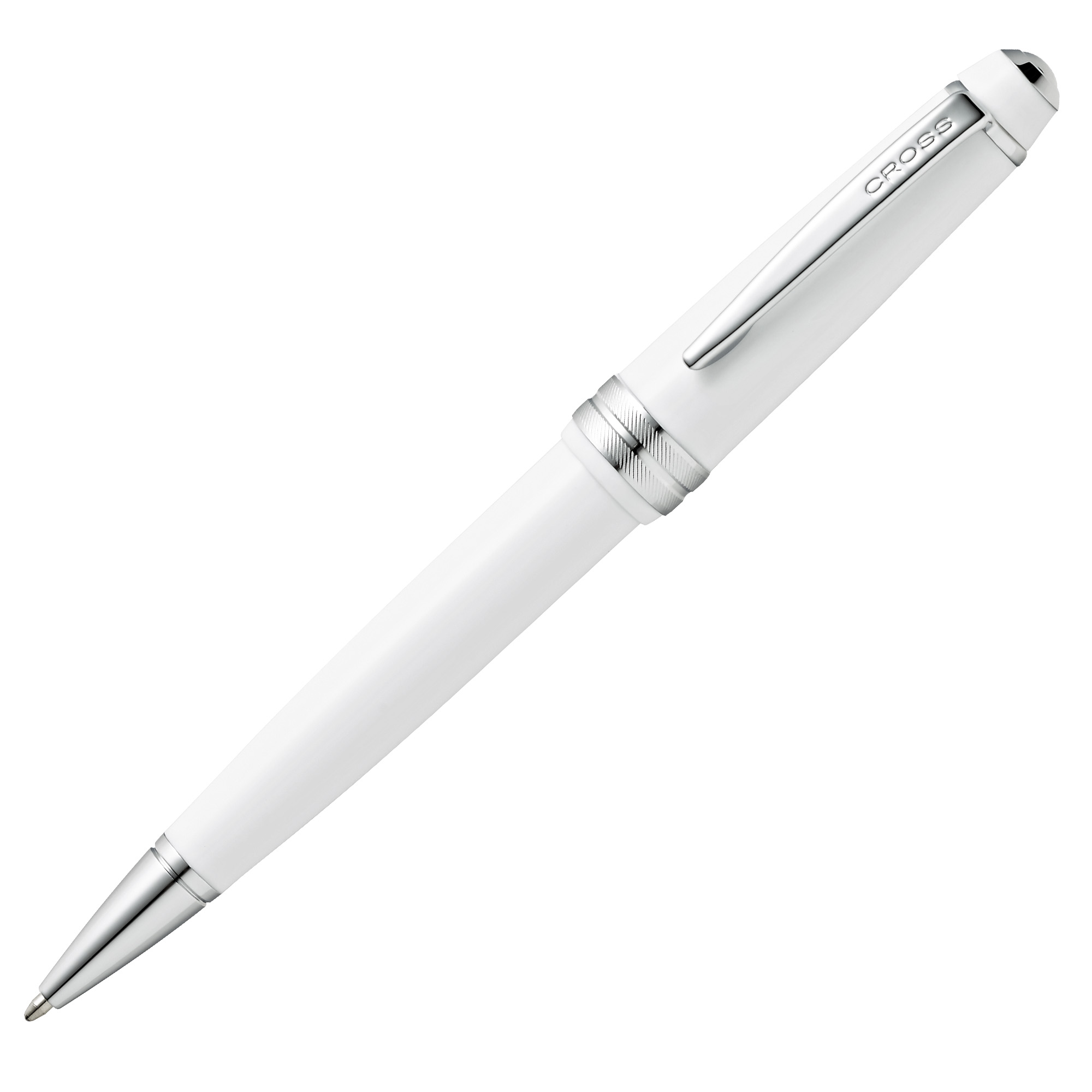 Penna sfera Bailey Light - punta F - fusto bianco/cromo - Cross