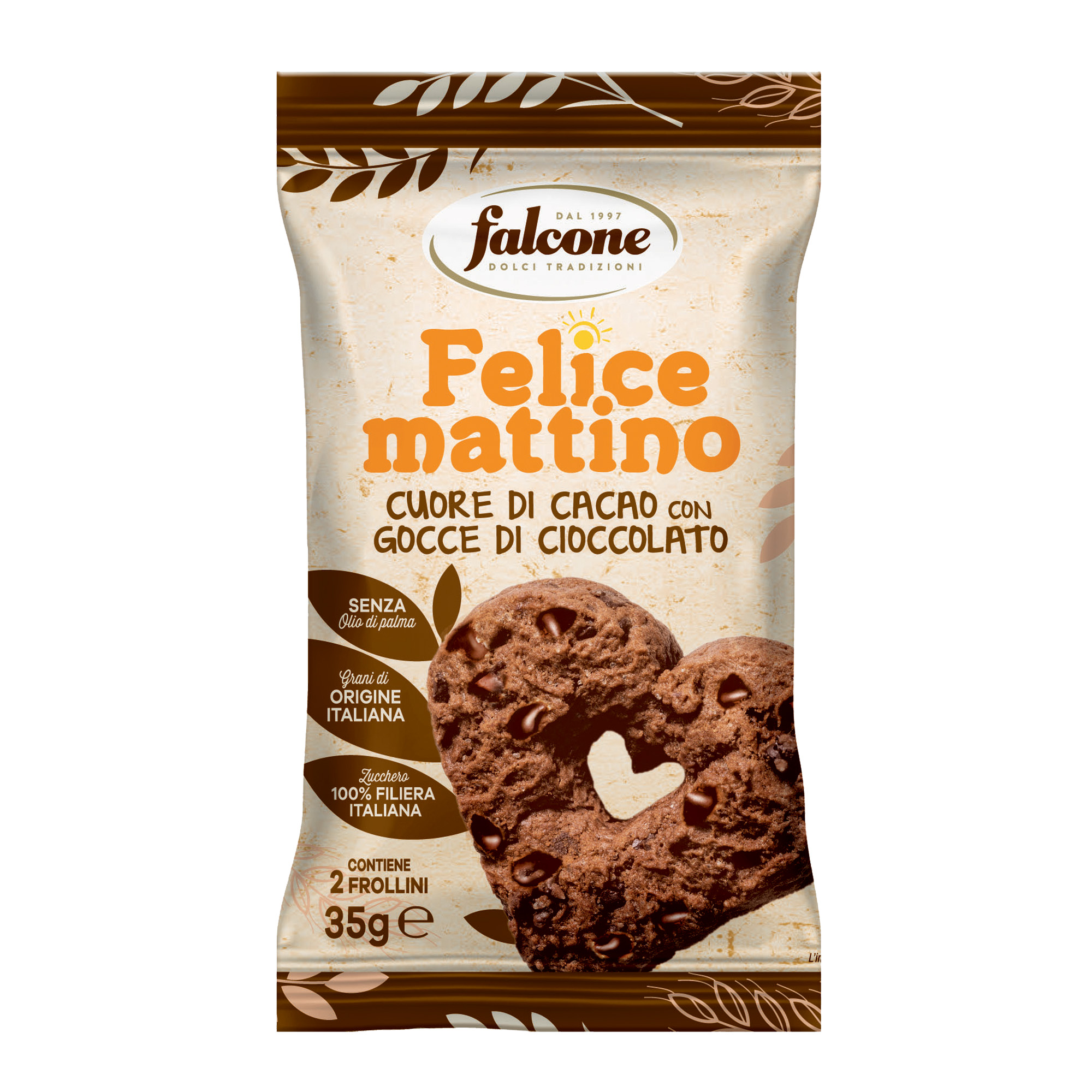 Cuore di cacao con gocce di cioccolato 35gr …
