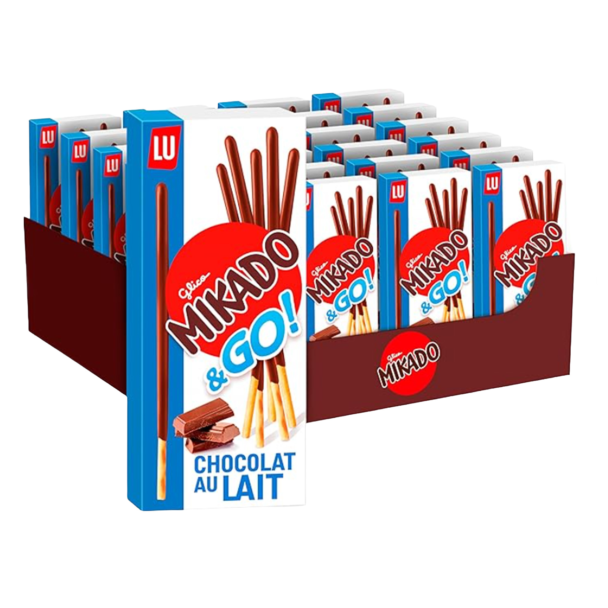 Confezione 24 MIKADO al latte monoporzione da 39gr …