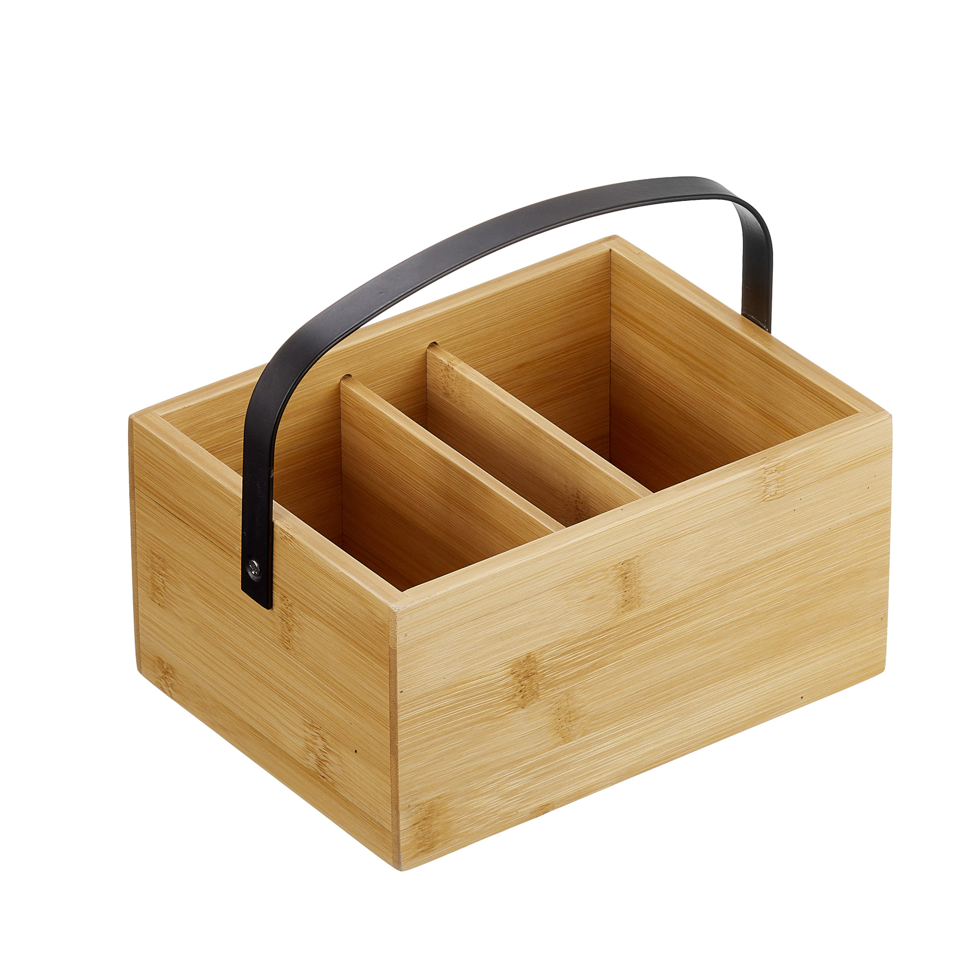 Cassetta porta condimenti 20x15x10cm bamboo naturale Leone
