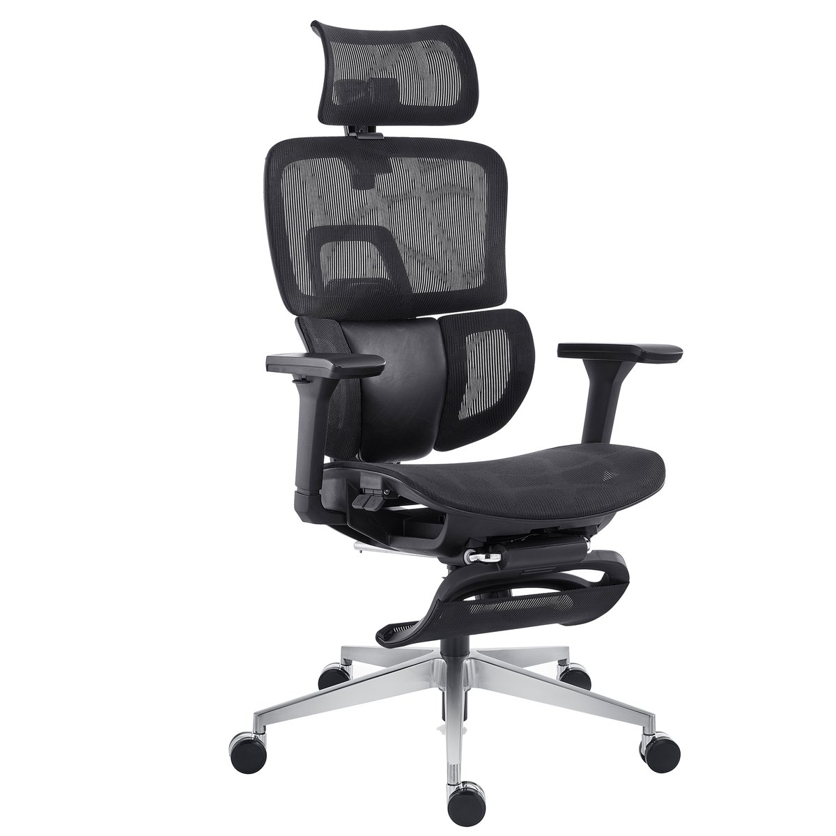 Seduta ergonomica c/bracc Groove Pro GV1PG in rete autoportante nero