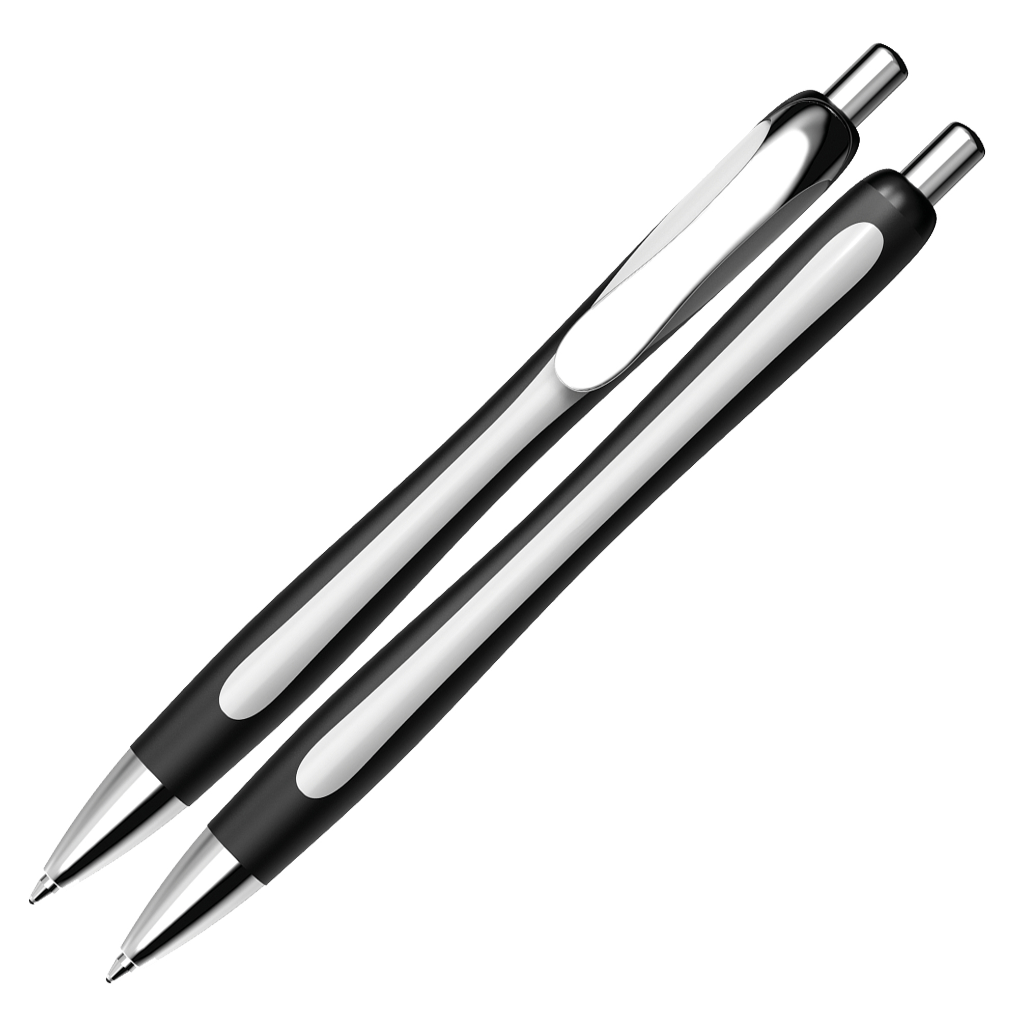 Penna a sfera a scatto Slider Rave - punta XB - fusto nero/bianco - nero - Schneider