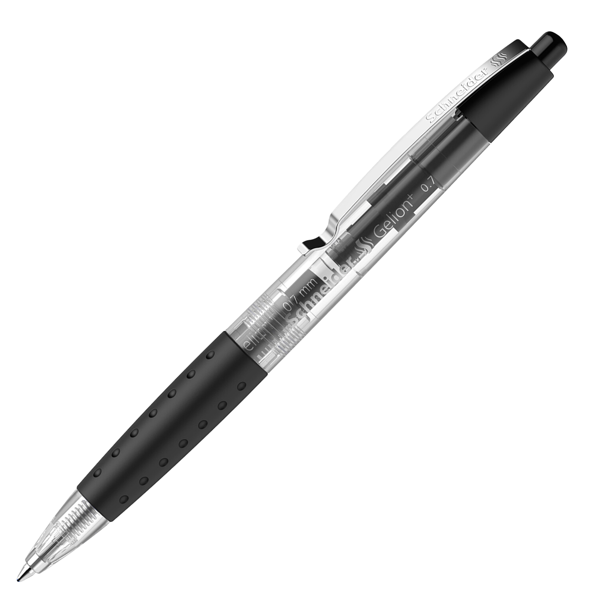 Penna gel Gelion+ a scatto - punta 0.7 mm - nero - Schneider