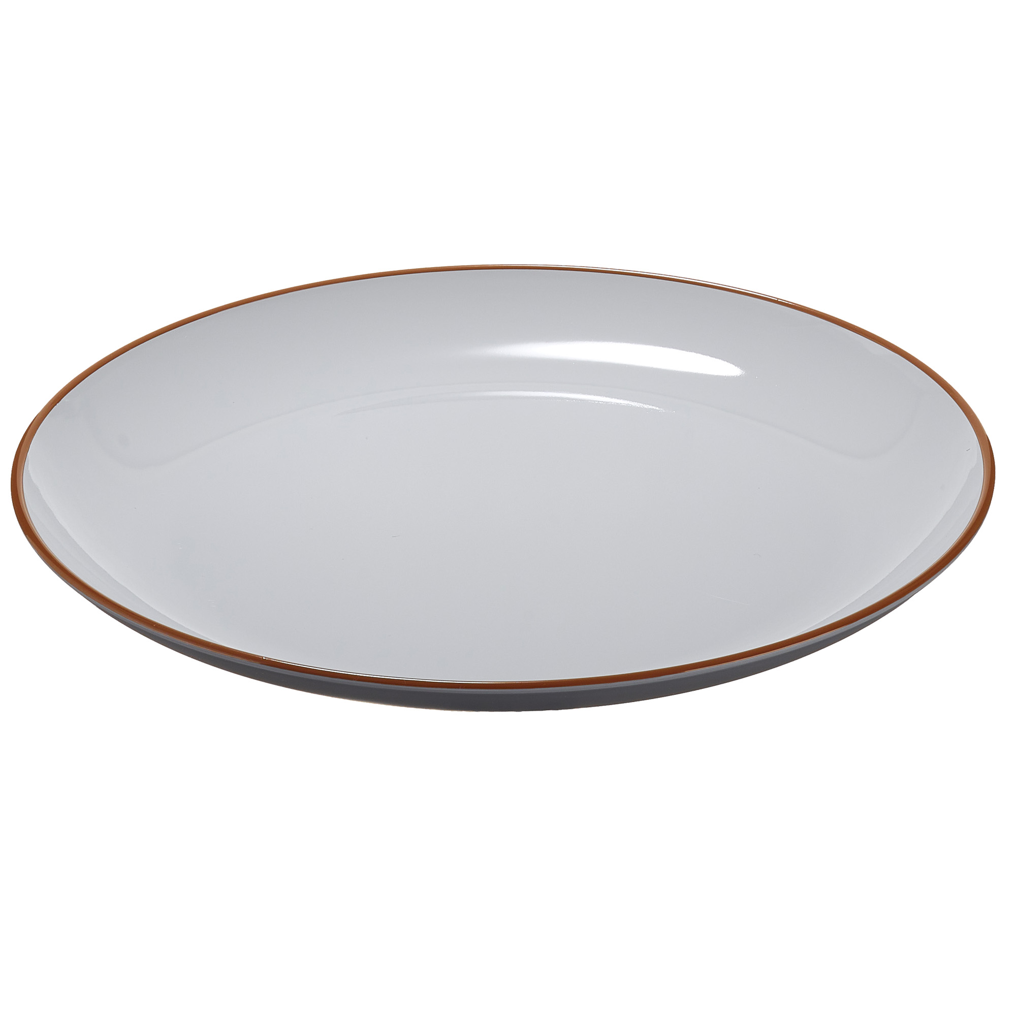 Piatto piano rPET D27,5x2,8cm grigio Leone