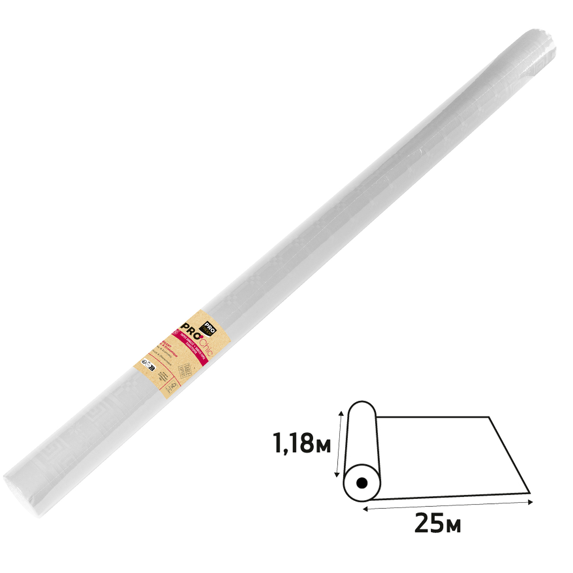 Tovaglia damascata - in rotolo - 1,18 x …