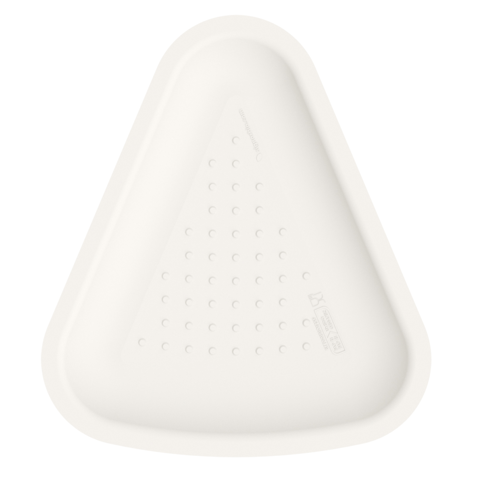 Conf 125 Vassoi pizza 1/6 23x26cm bianco Signor Bio