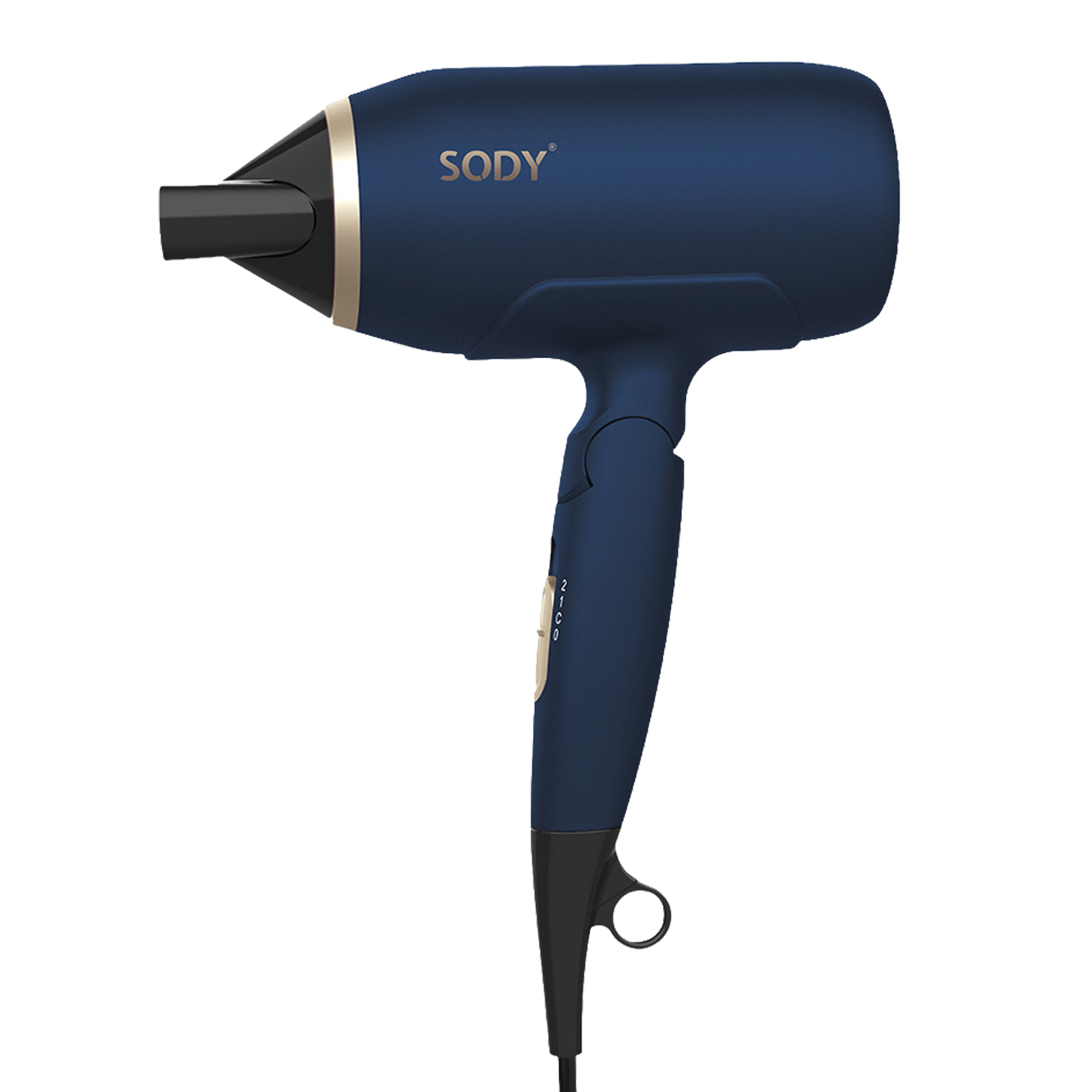Asciugacapelli pieghevole 2000W blu